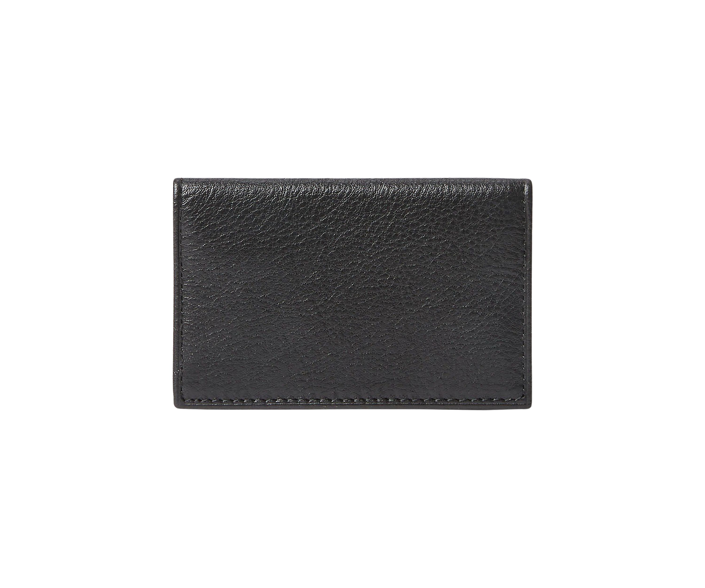 Pebbled Leather Card Wallet