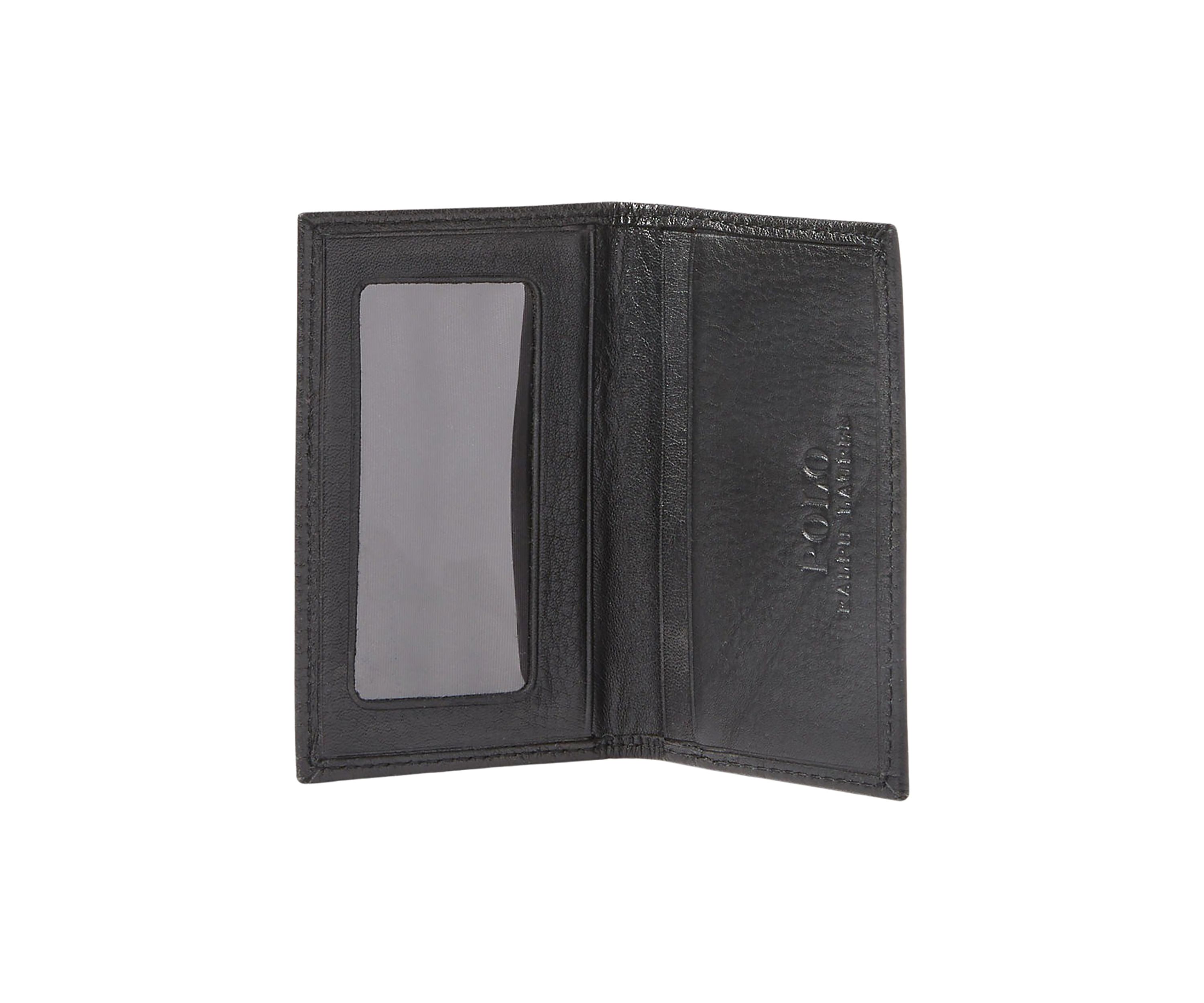 Pebbled Leather Card Wallet