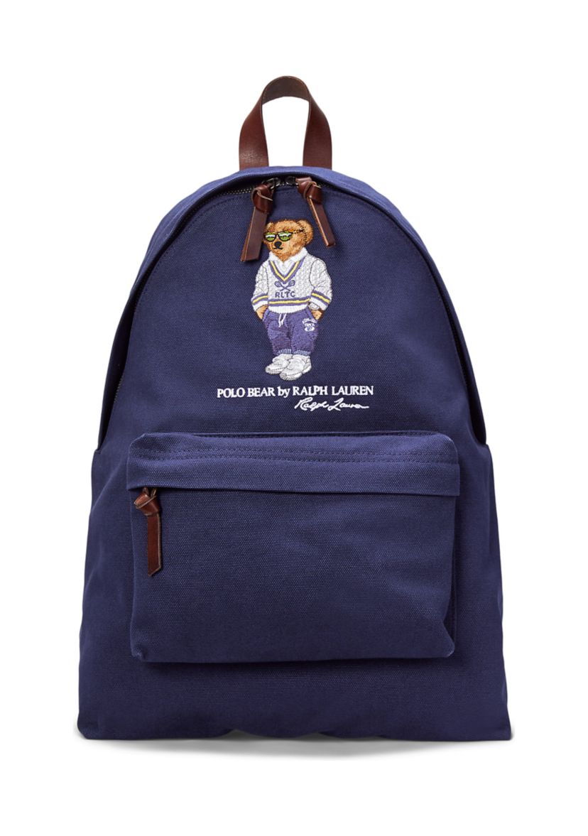 Polo Bear Canvas Backpack