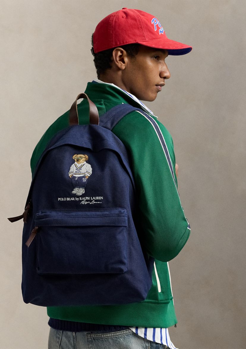 Polo Bear Canvas Backpack
