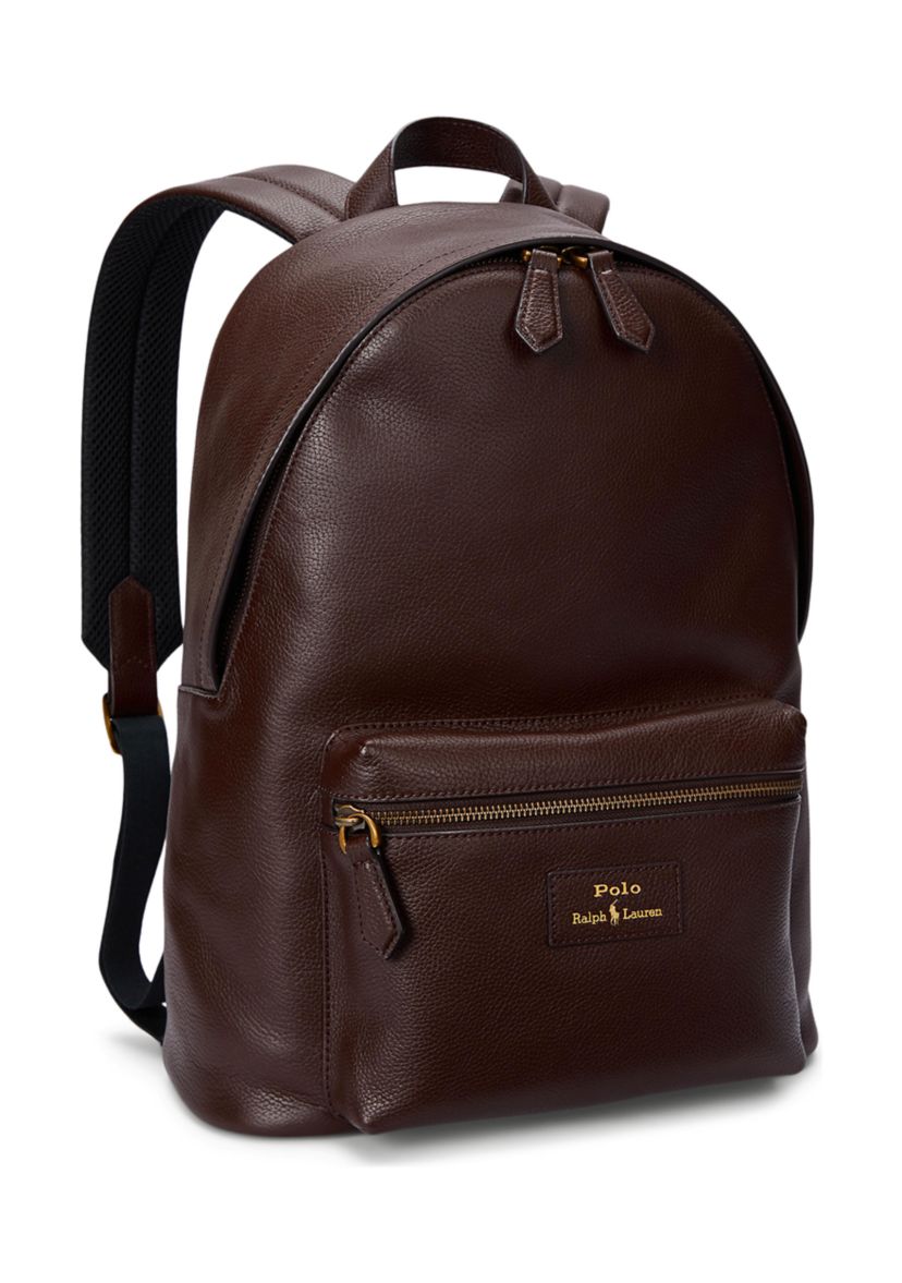 Pebbled Leather Backpack