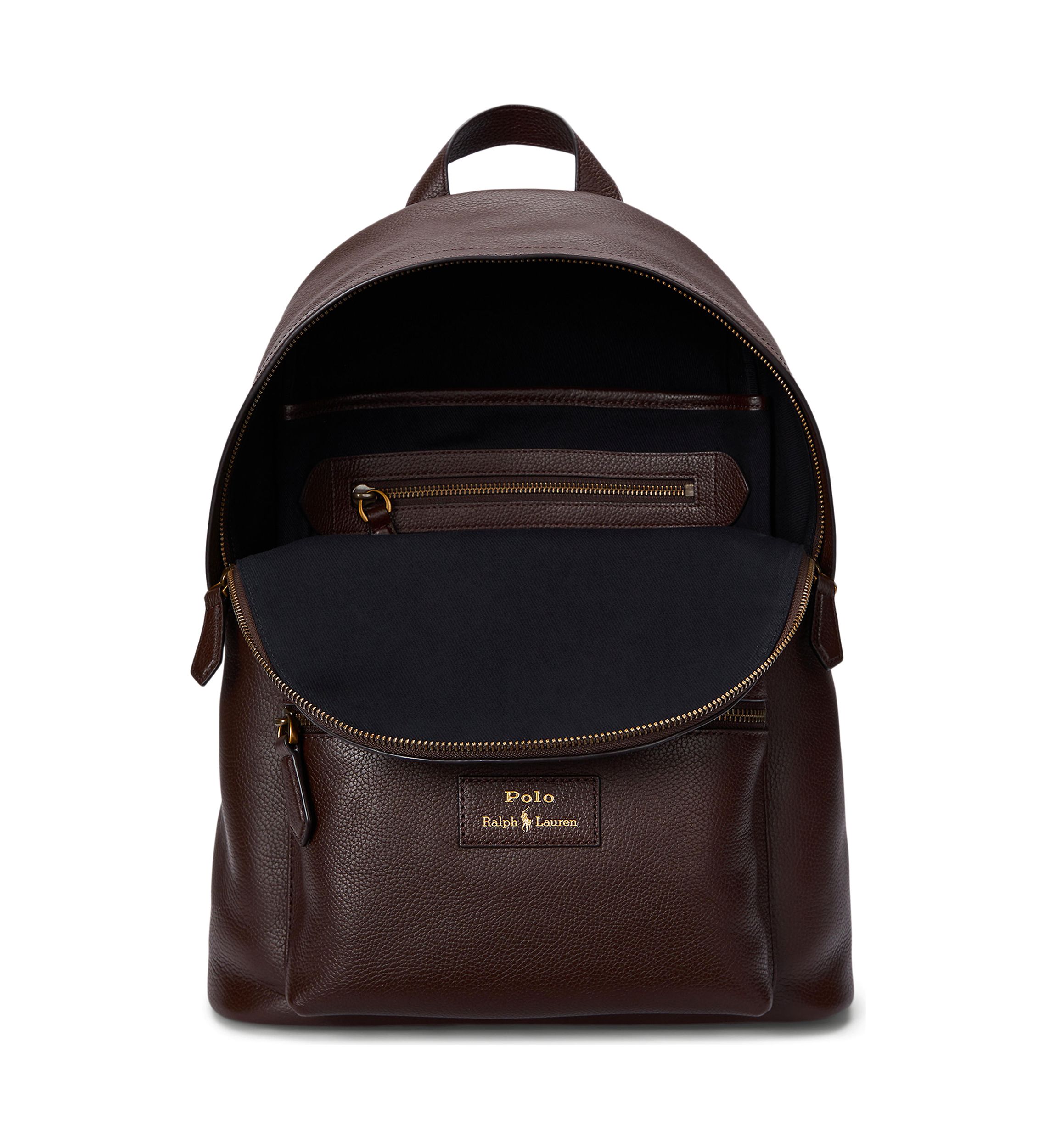 bartlett pebbled leather backpack Polo Ralph Lauren Pebbled Leather Backpack