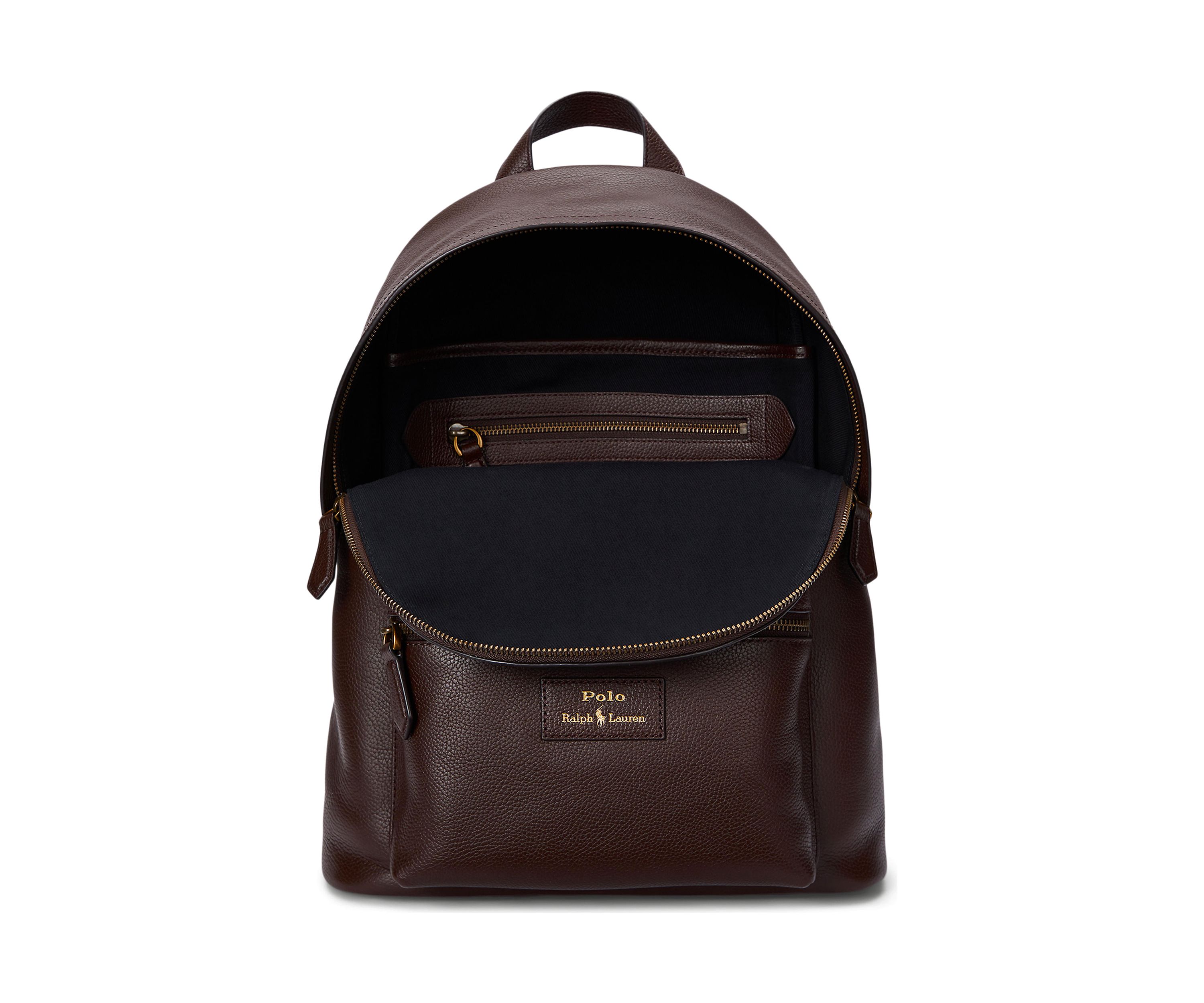 Pebbled Leather Backpack