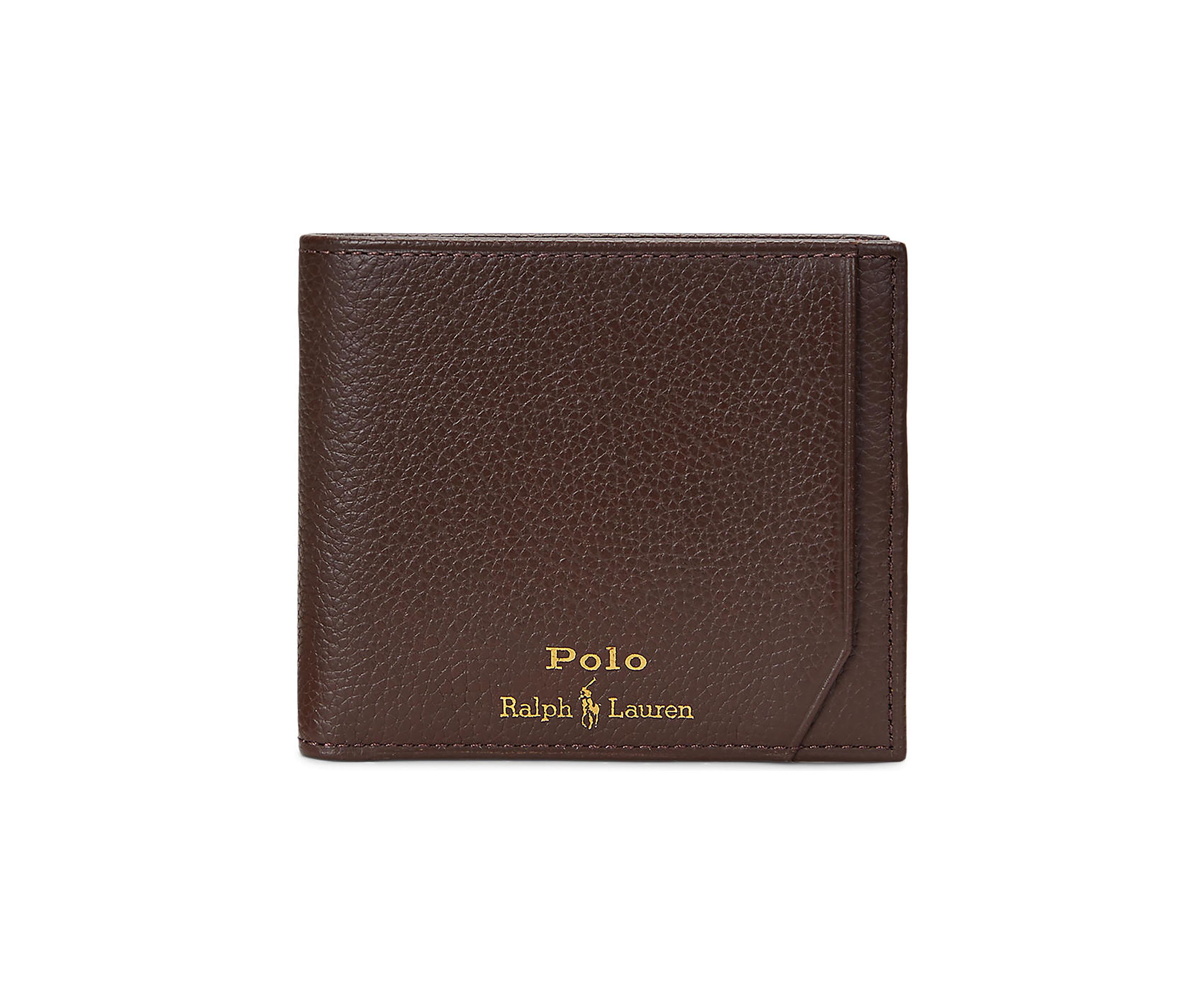 Pebbled Leather Billfold Wallet