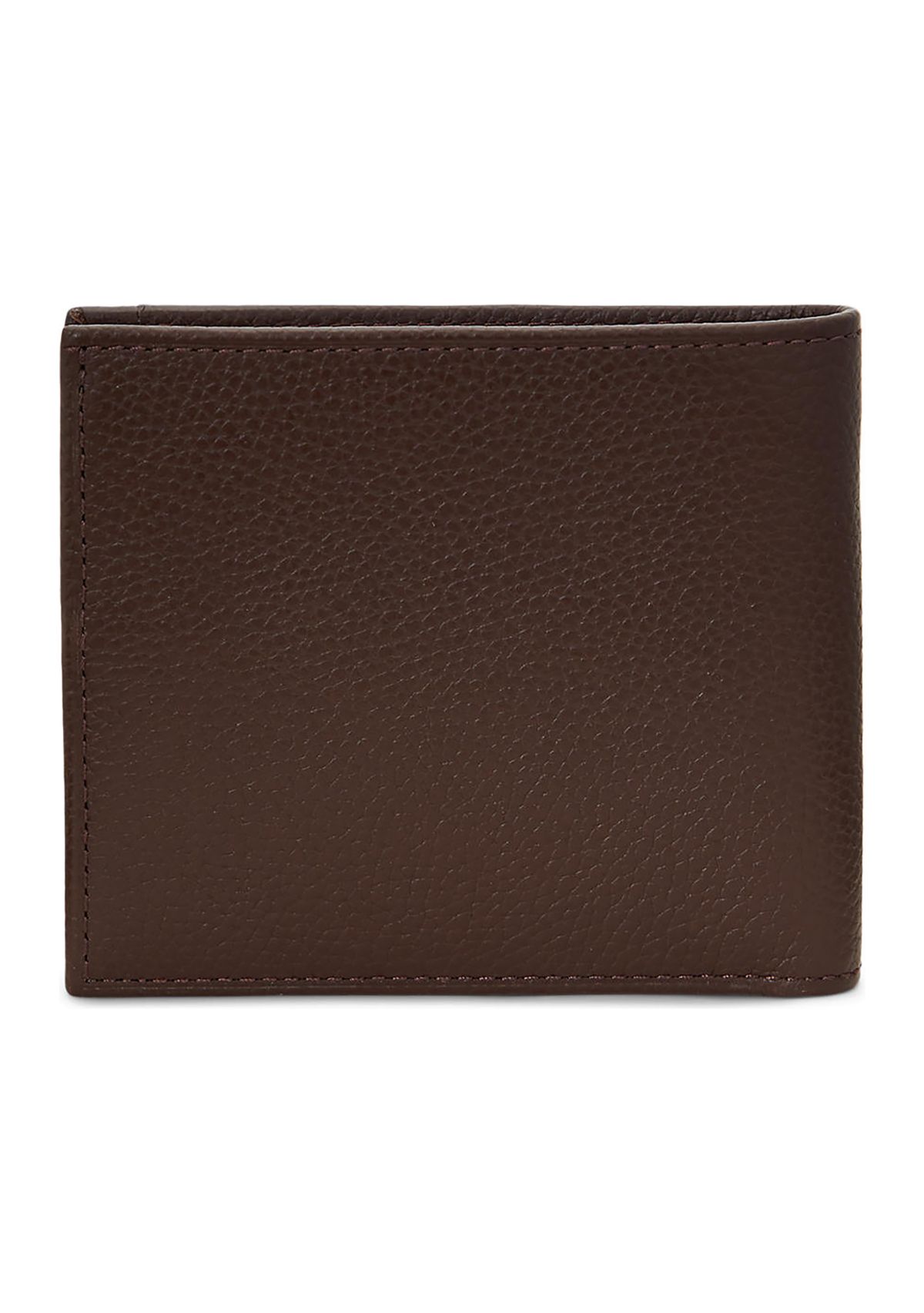 Pebbled Leather Billfold Wallet