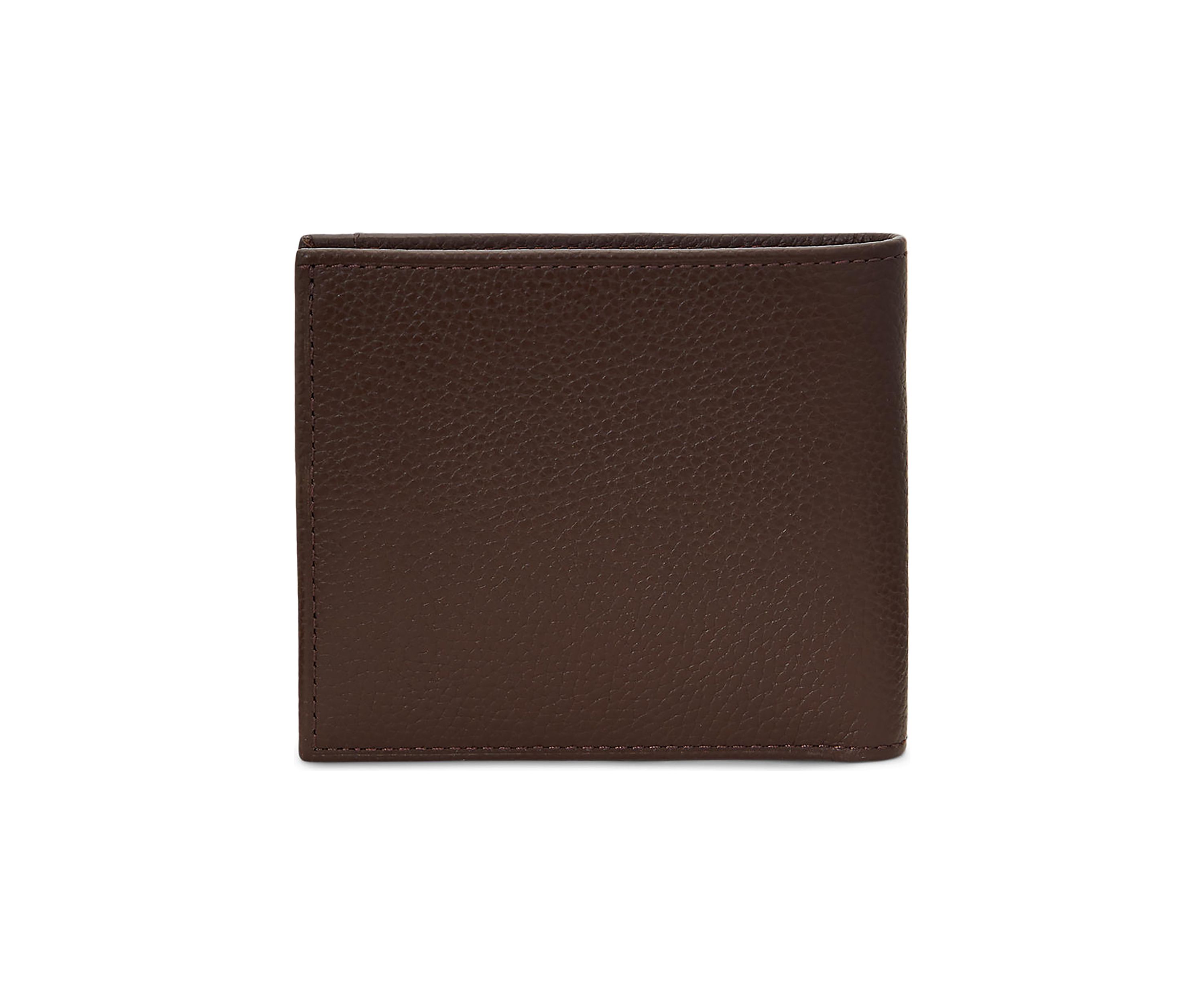 Pebbled Leather Billfold Wallet