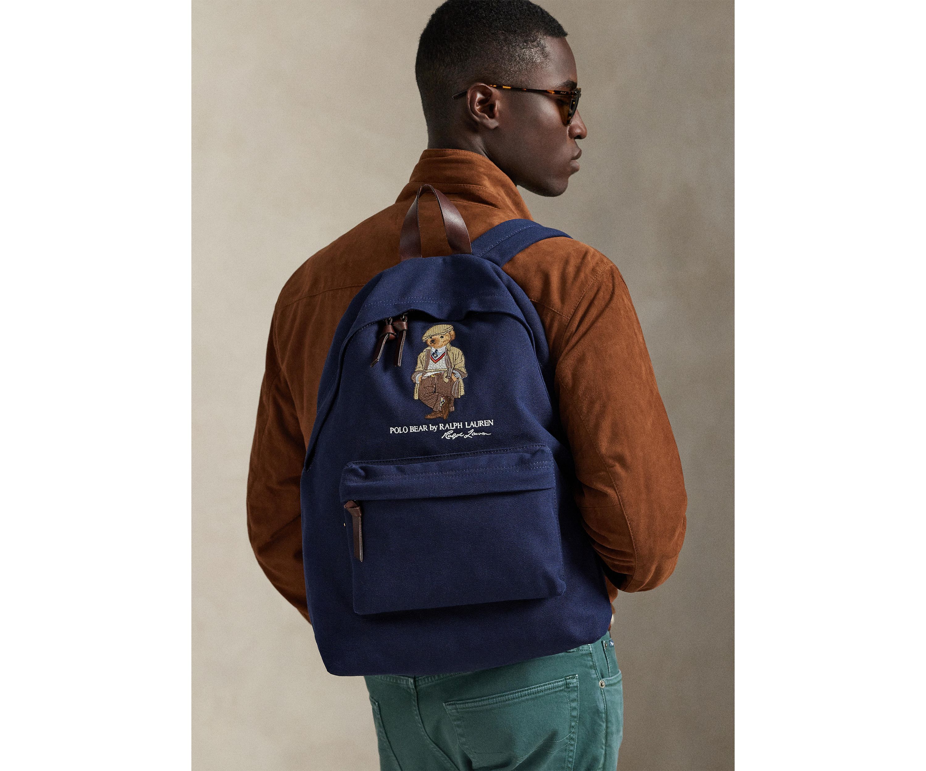 Polo Bear Canvas Backpack