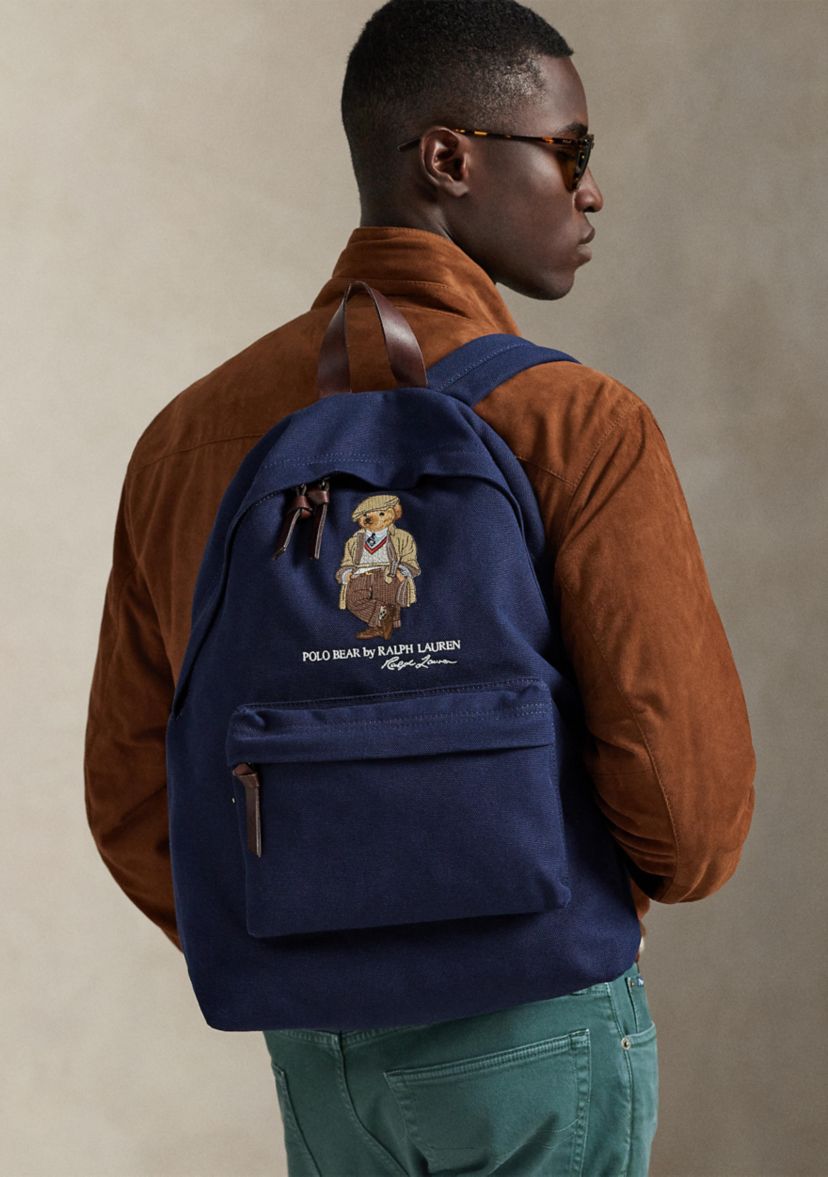 Polo Bear Canvas Backpack