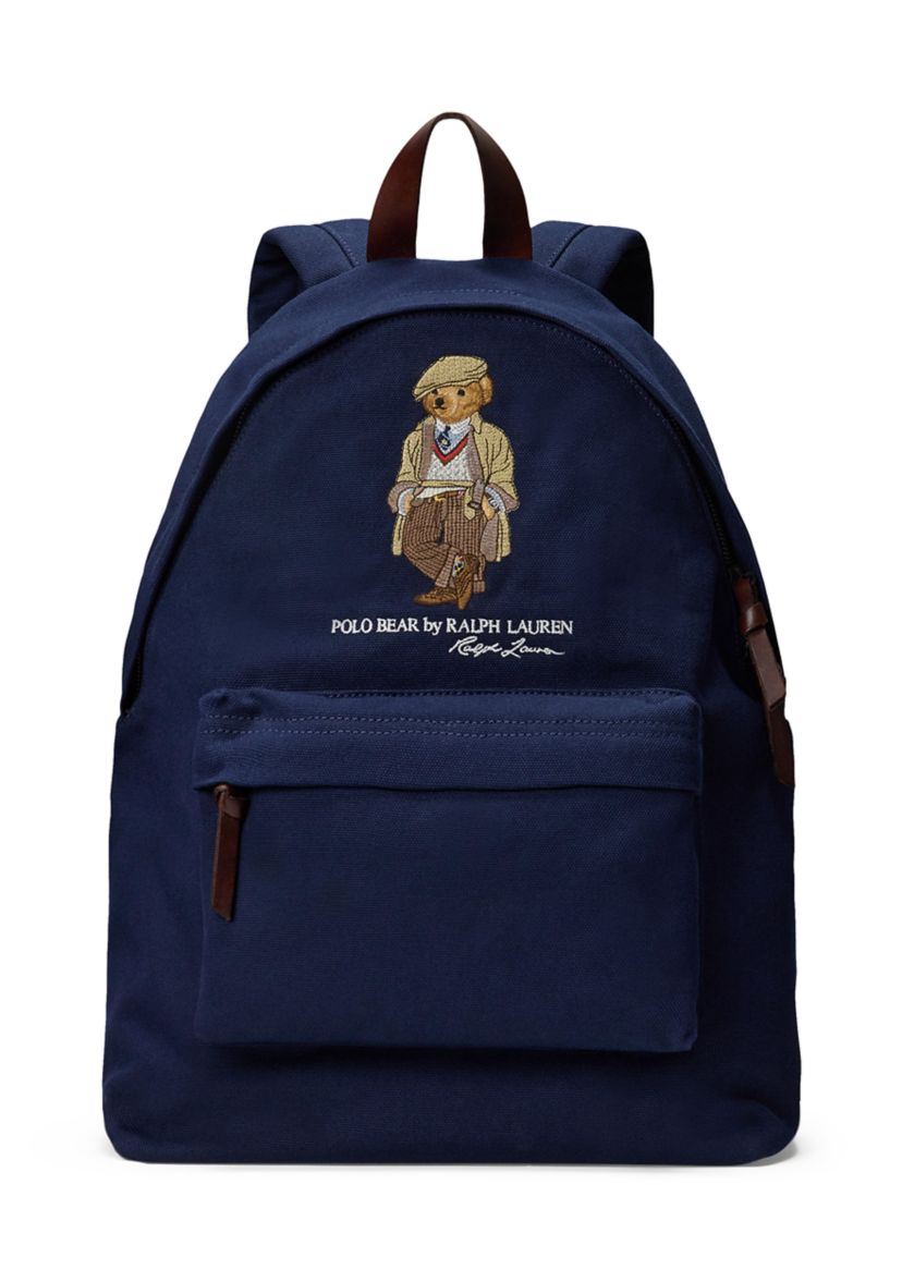 Polo Bear Canvas Backpack