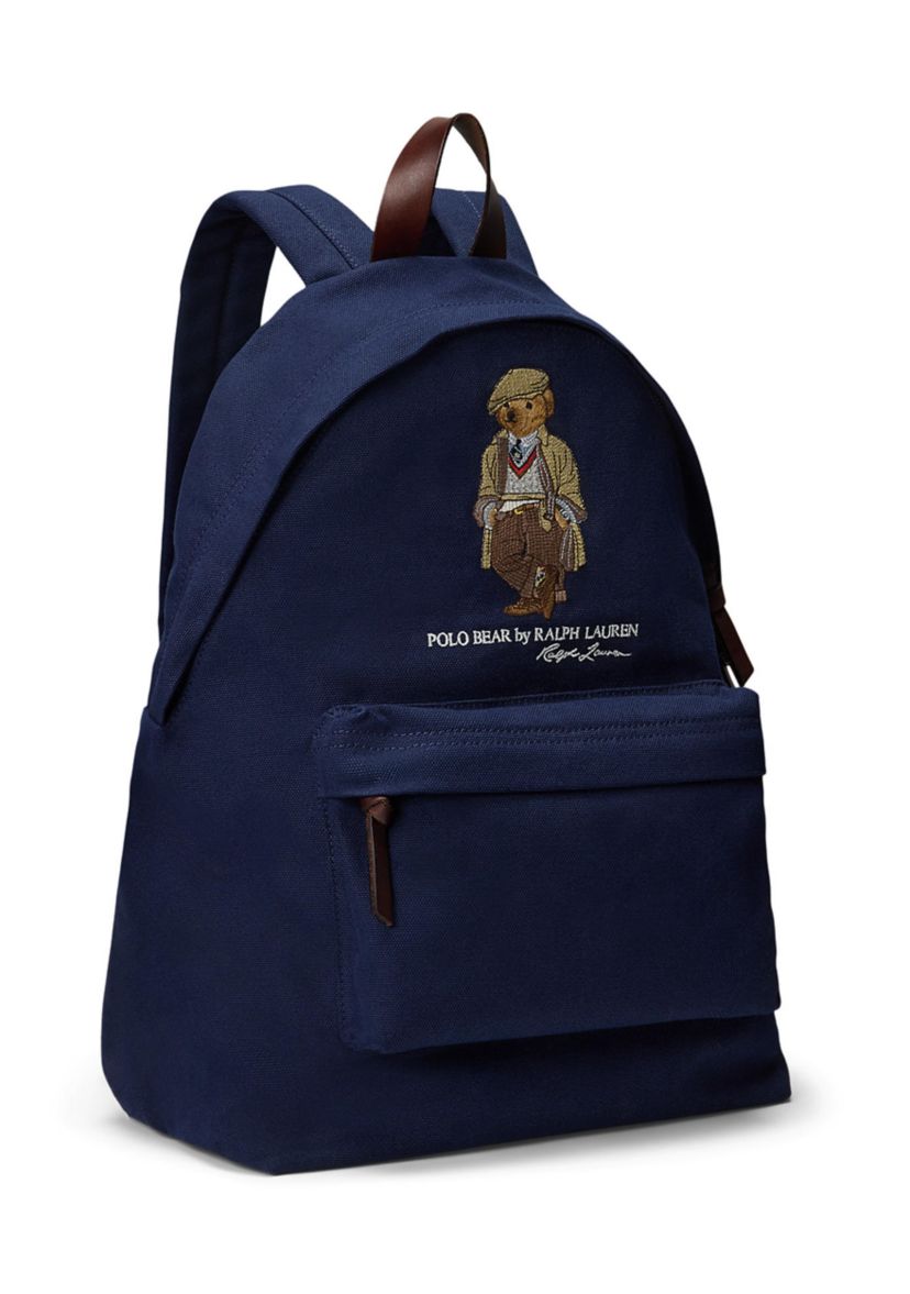 Polo Bear Canvas Backpack