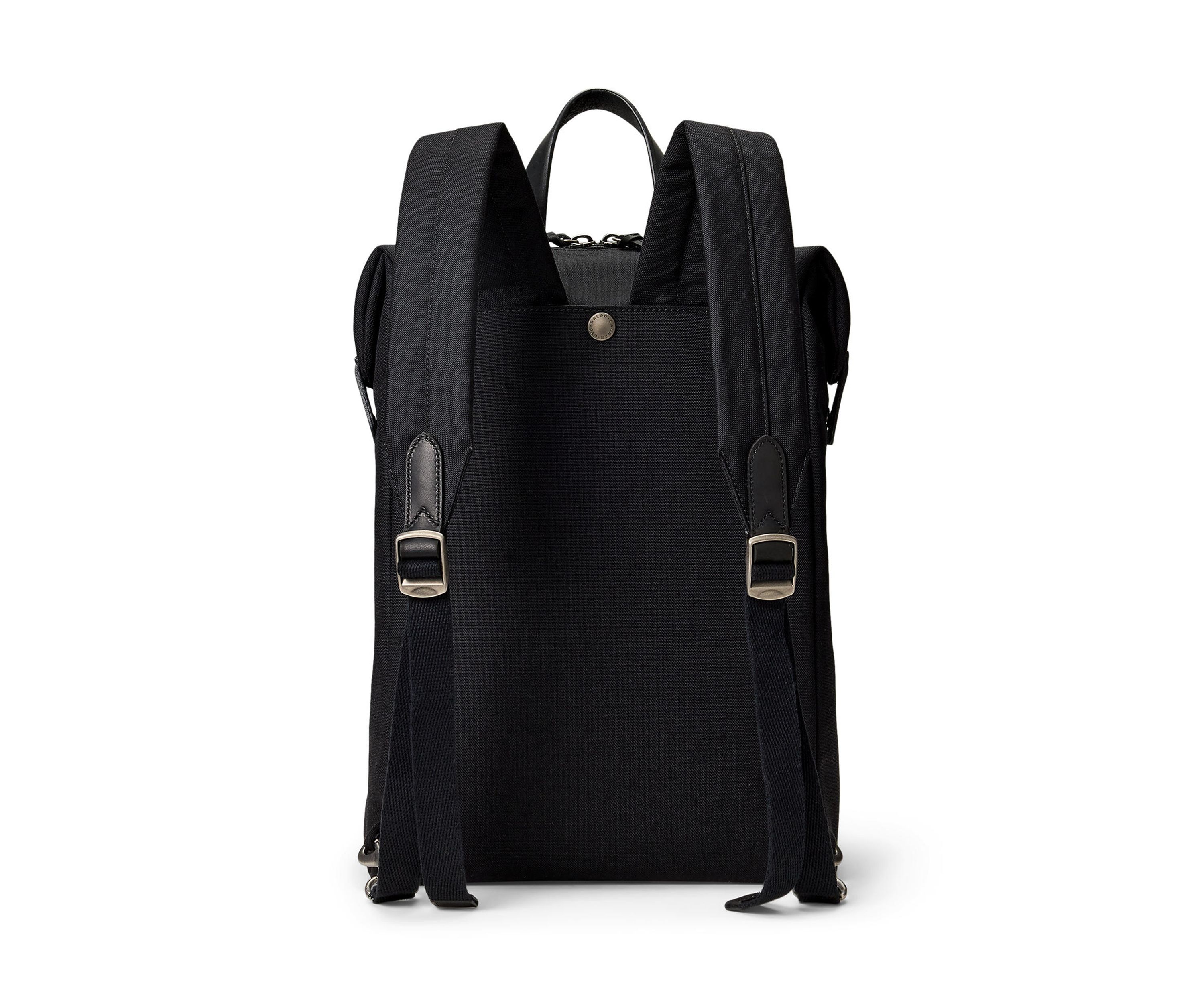 Leather-Trim Convertible Backpack-Tote