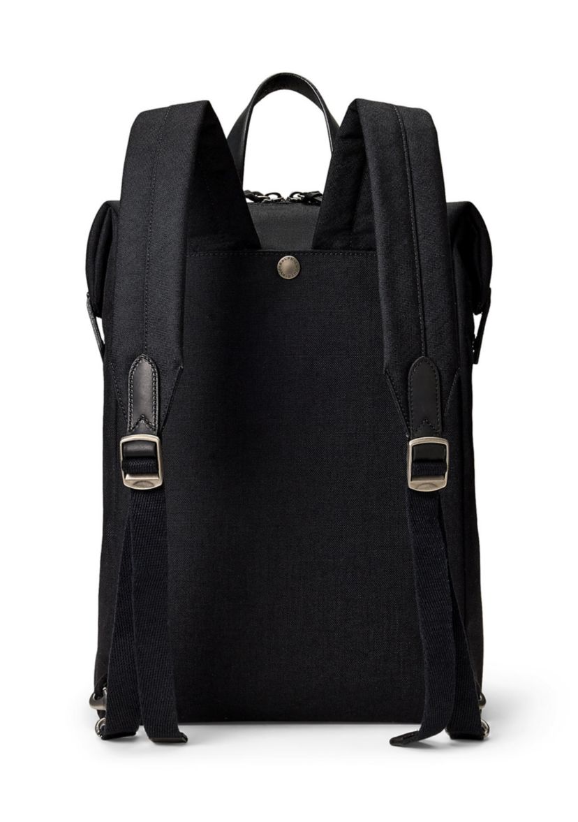 Leather-Trim Convertible Backpack-Tote