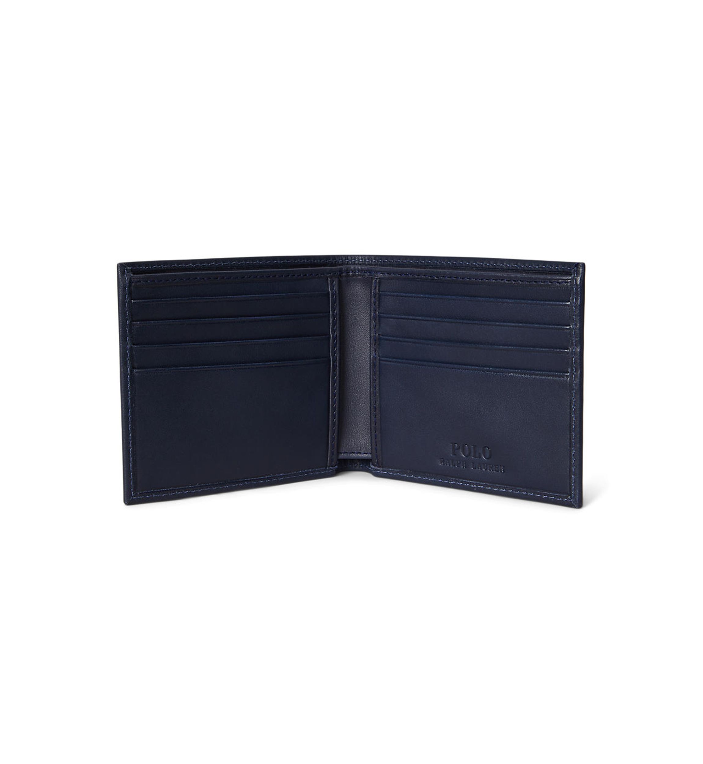Polo Bear Leather Billfold Wallet
