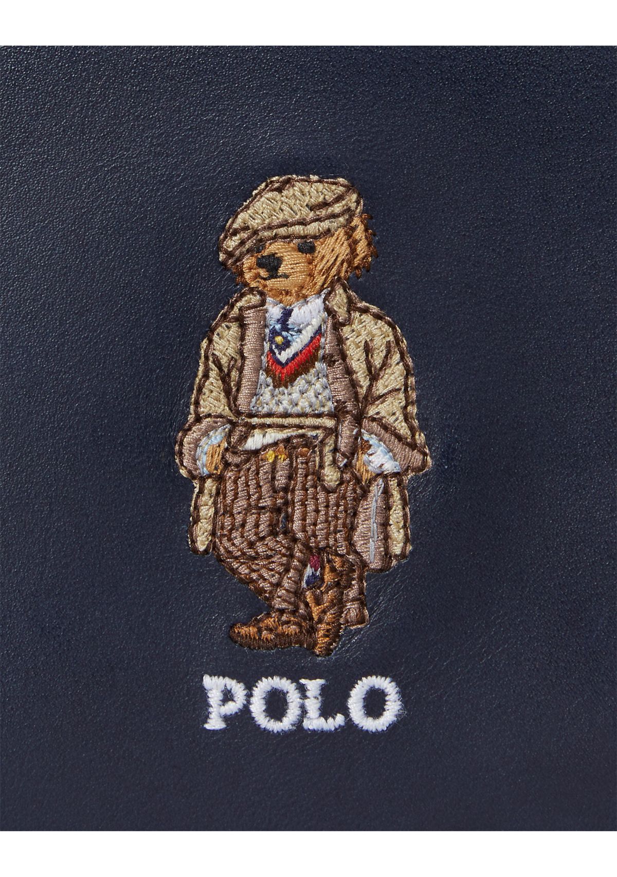 Polo Bear Leather Billfold Wallet