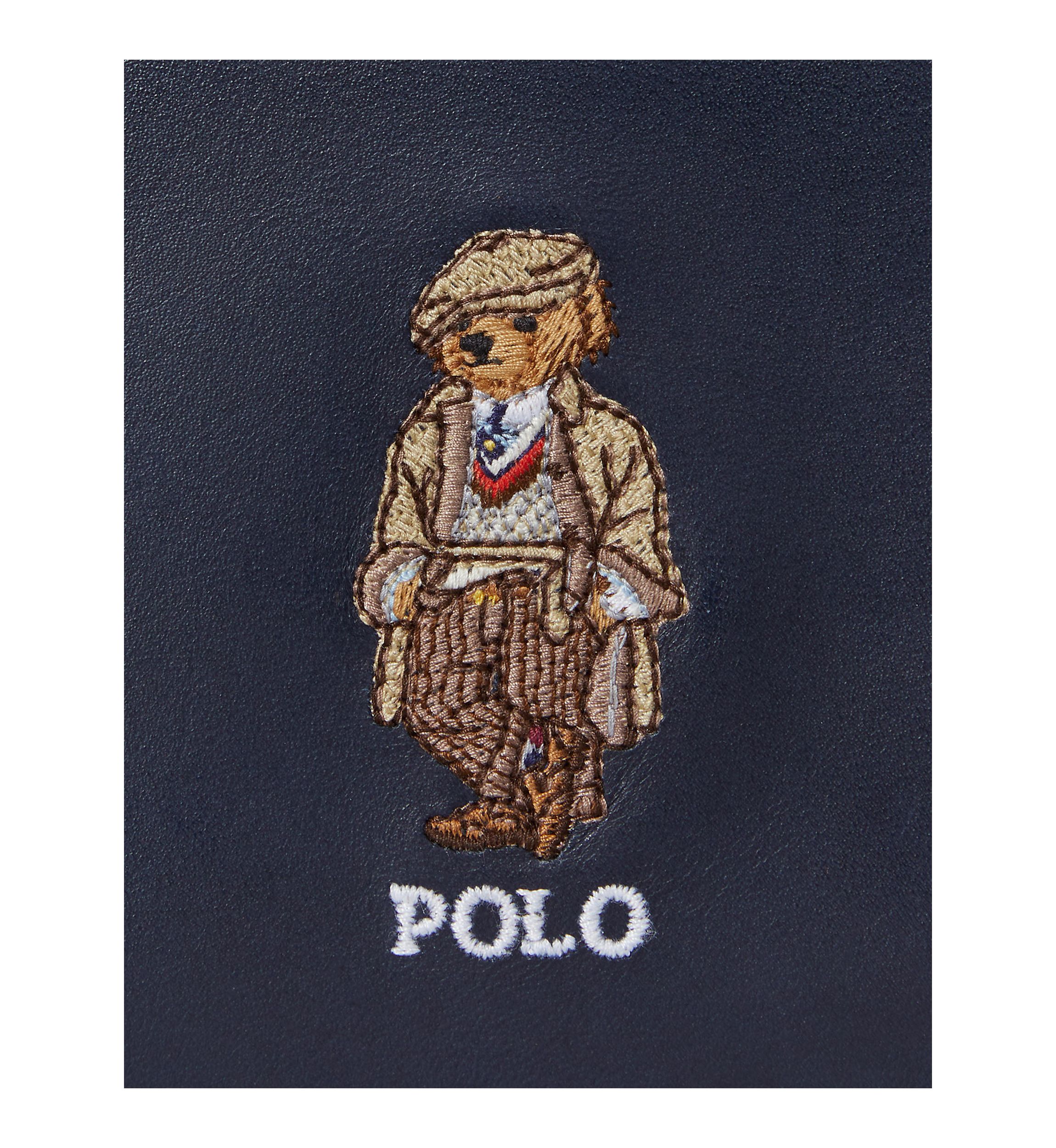Polo Bear Leather Billfold Wallet