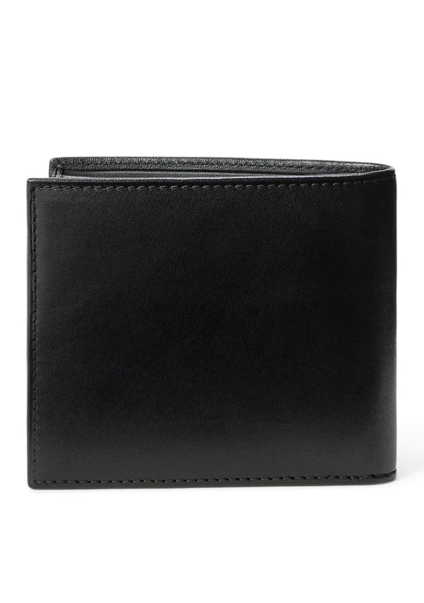 Womens Polo Bear Leather Billfold Wallet