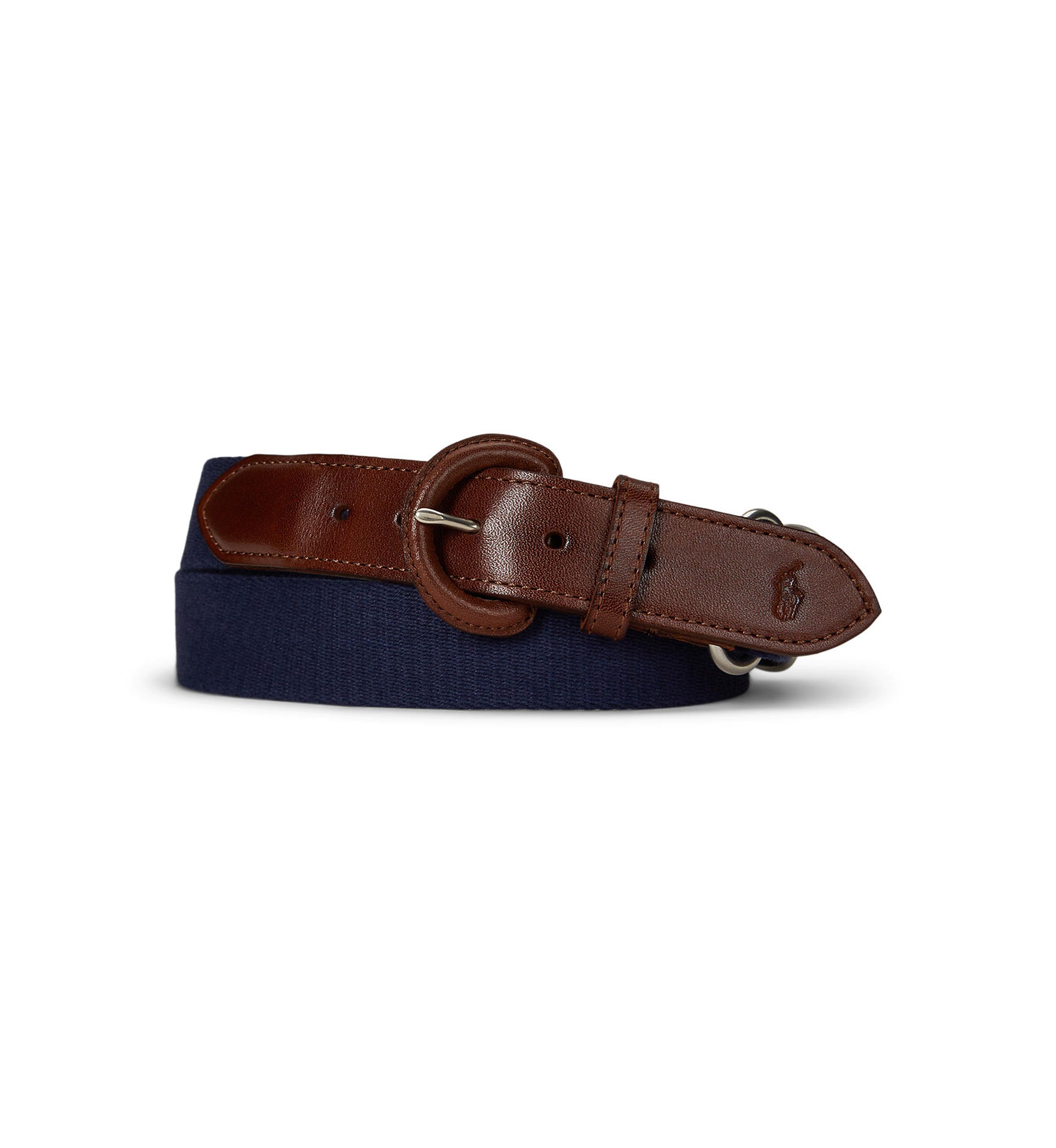 Polo Ralph Lauren Webbed Cotton & Leather Belt | Belk