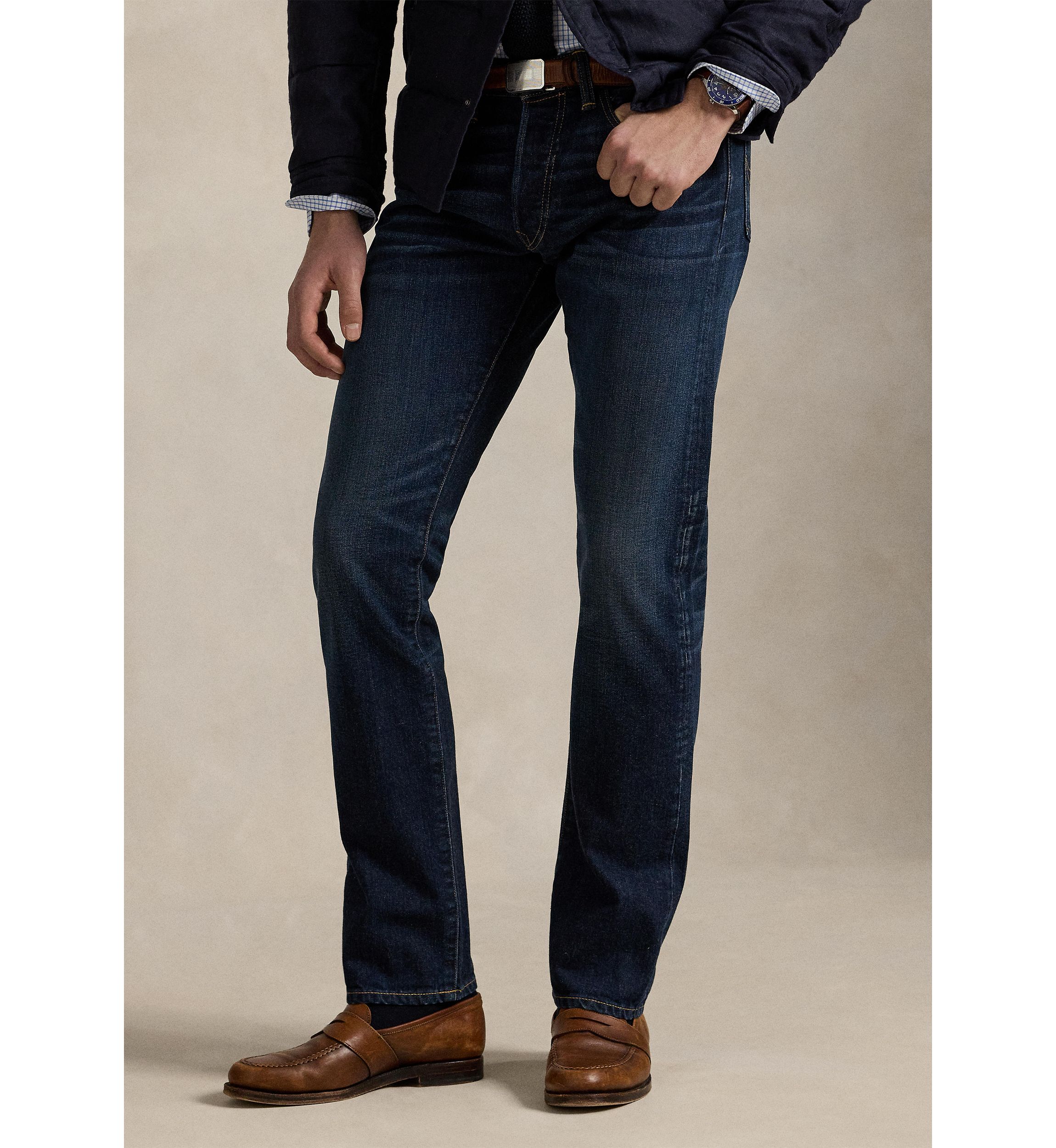 Varick Slim Straight Stretch Jeans