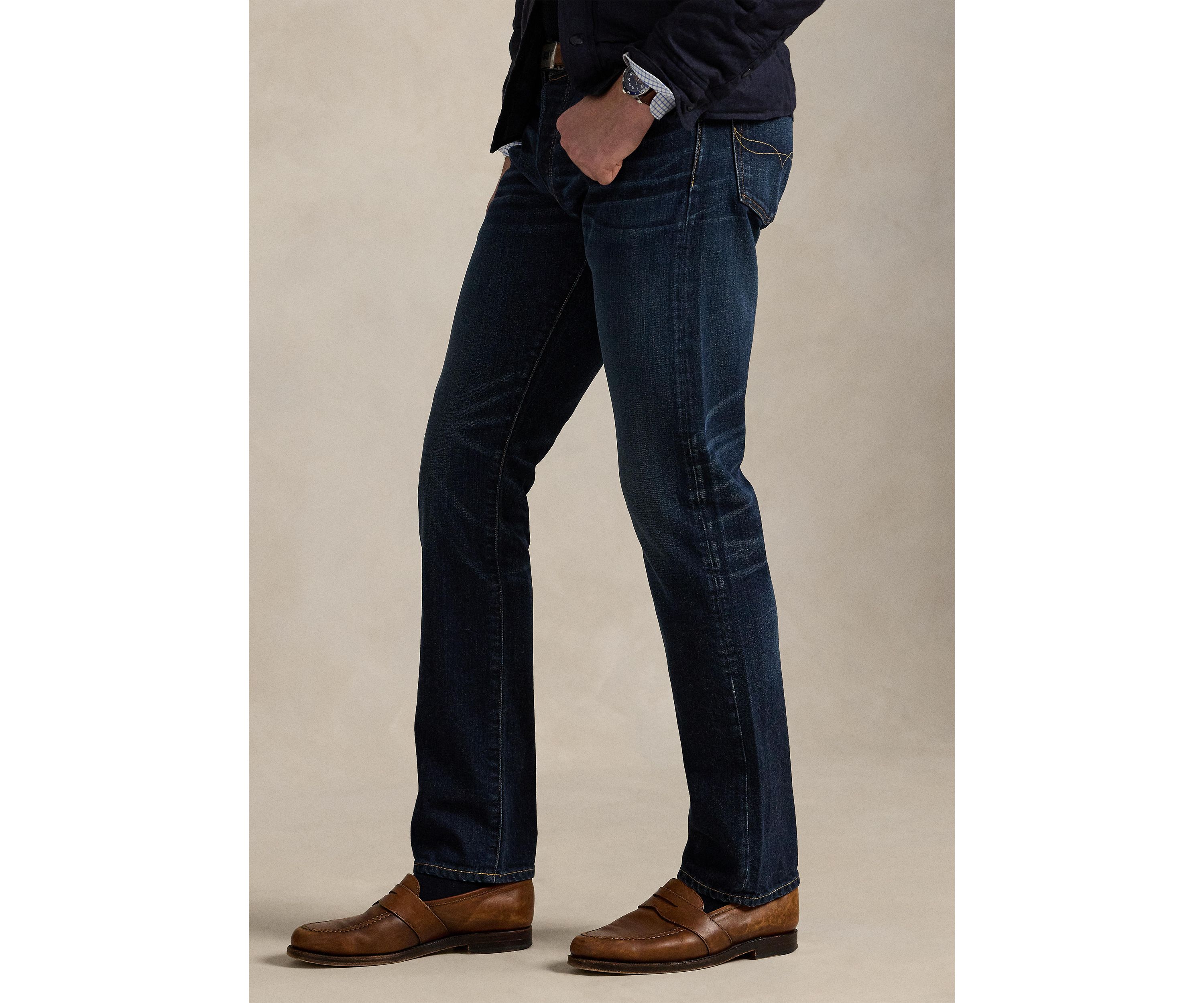 Varick Slim Straight Stretch Jeans