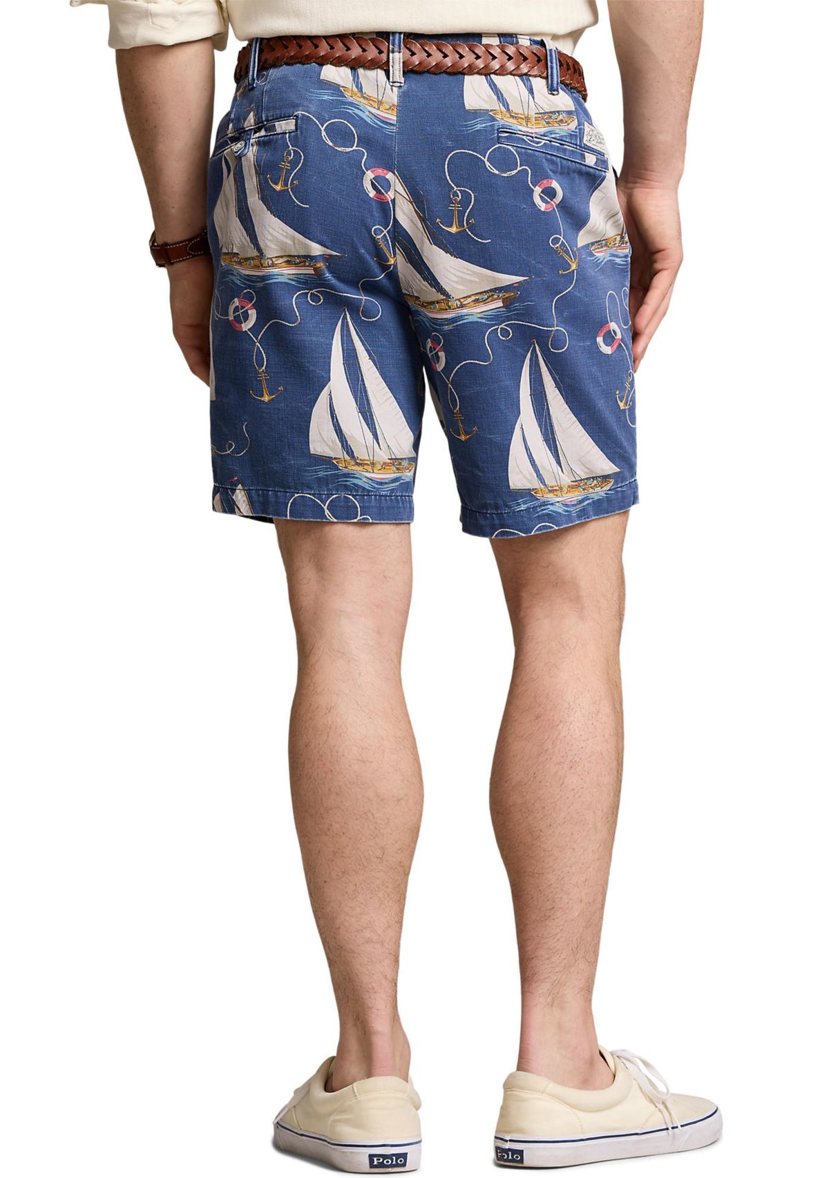 8-Inch Straight Fit Sailboat Twill Shorts