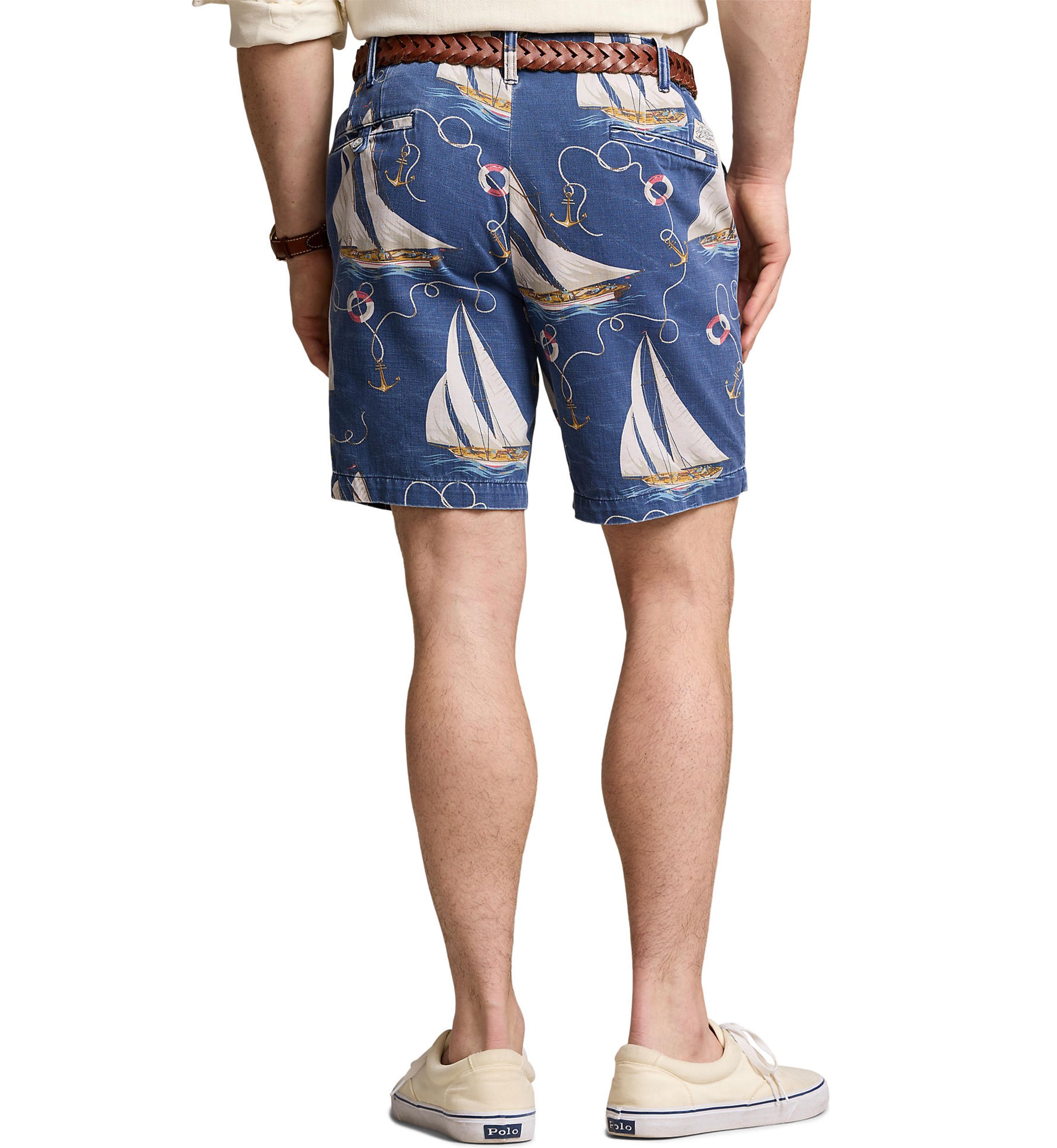 8-Inch Straight Fit Sailboat Twill Shorts