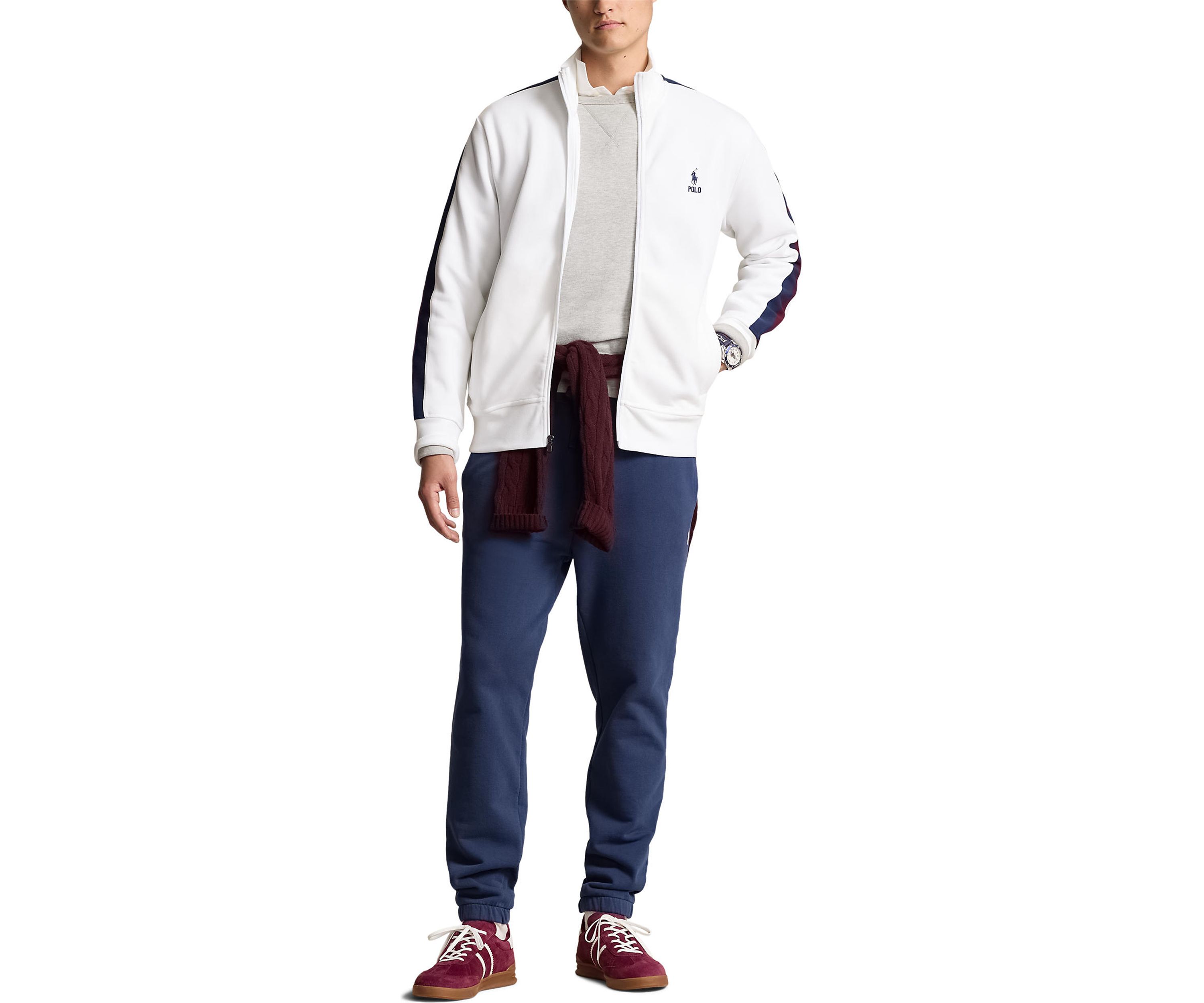 Double-Knit Mesh Track Jacket
