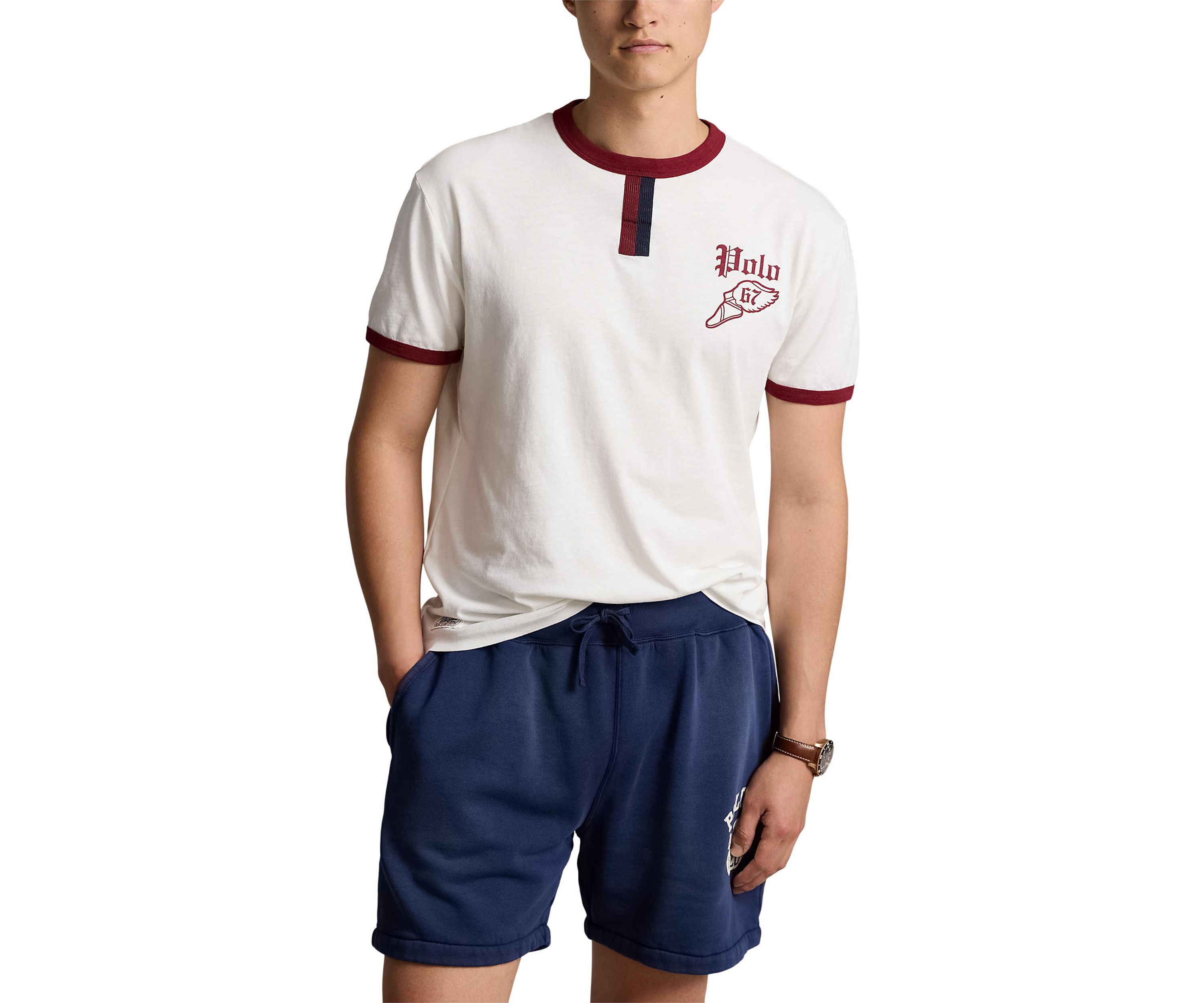 Classic Fit Logo Slub Jersey T-Shirt