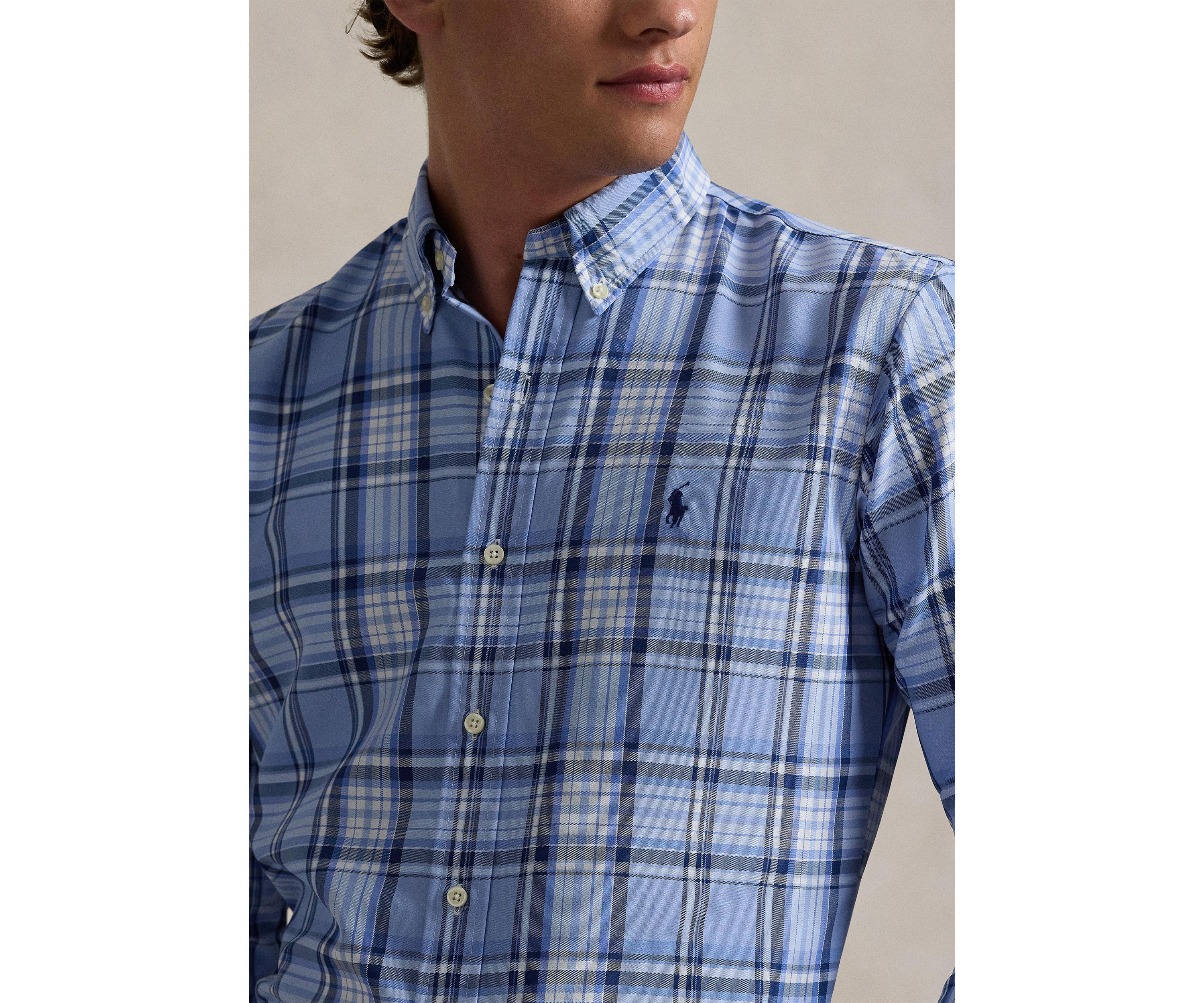Classic Fit Plaid Oxford Shirt