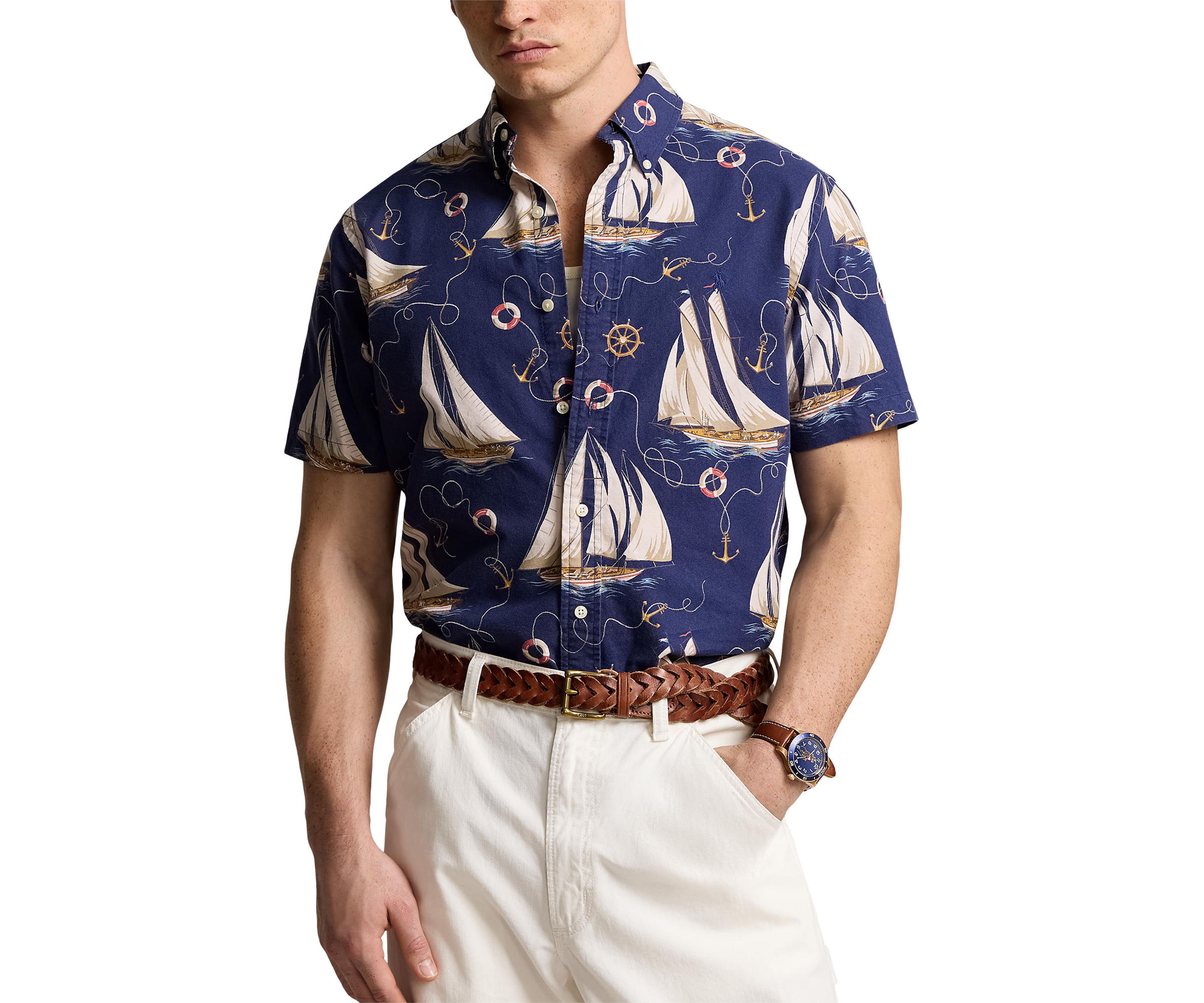 Classic Fit Nautical Oxford Shirt