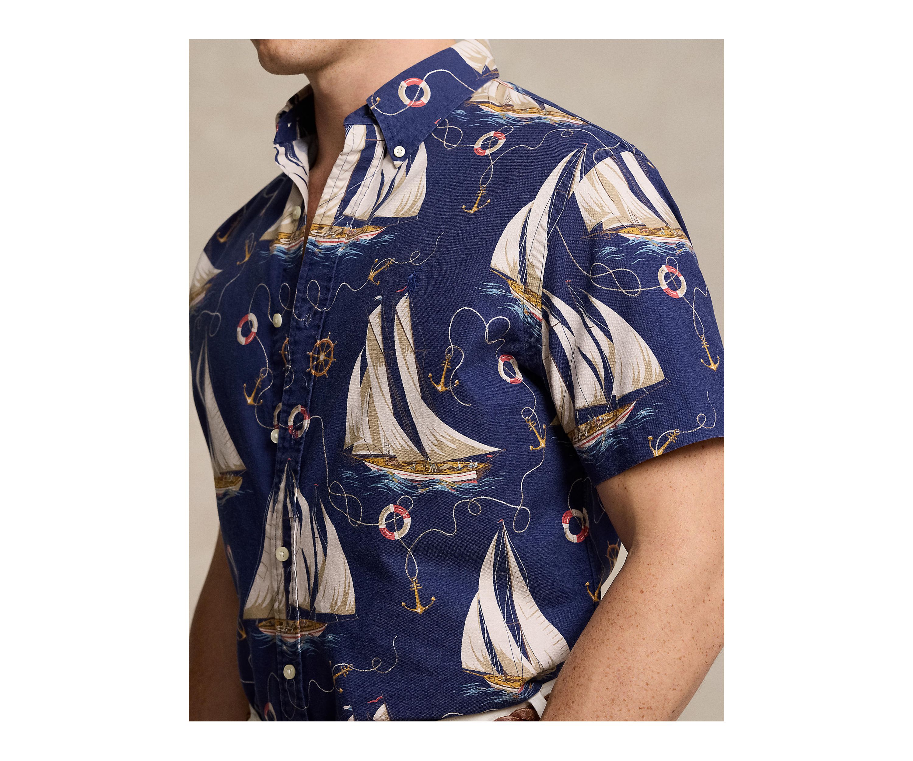 Classic Fit Nautical Oxford Shirt
