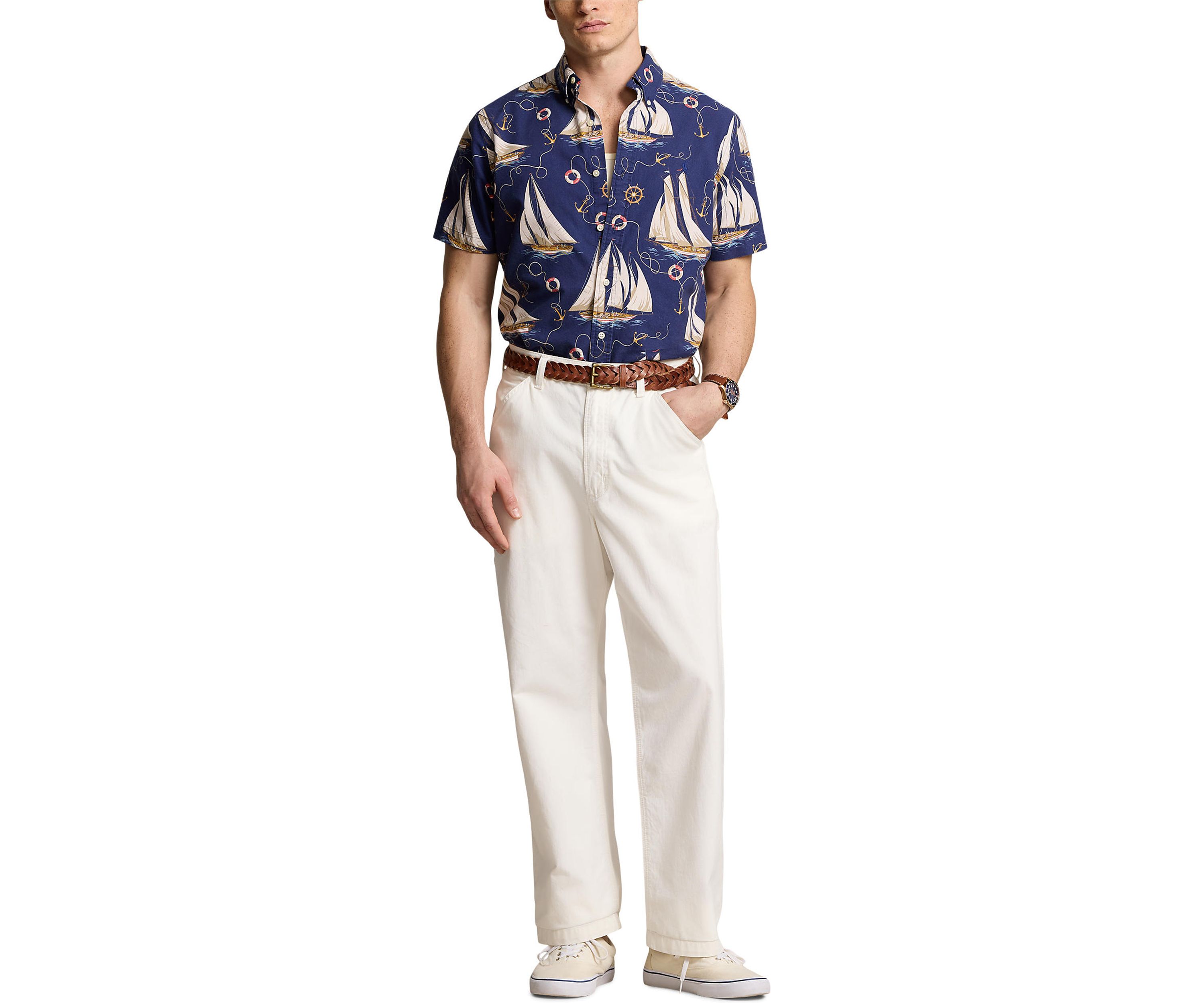 Classic Fit Nautical Oxford Shirt