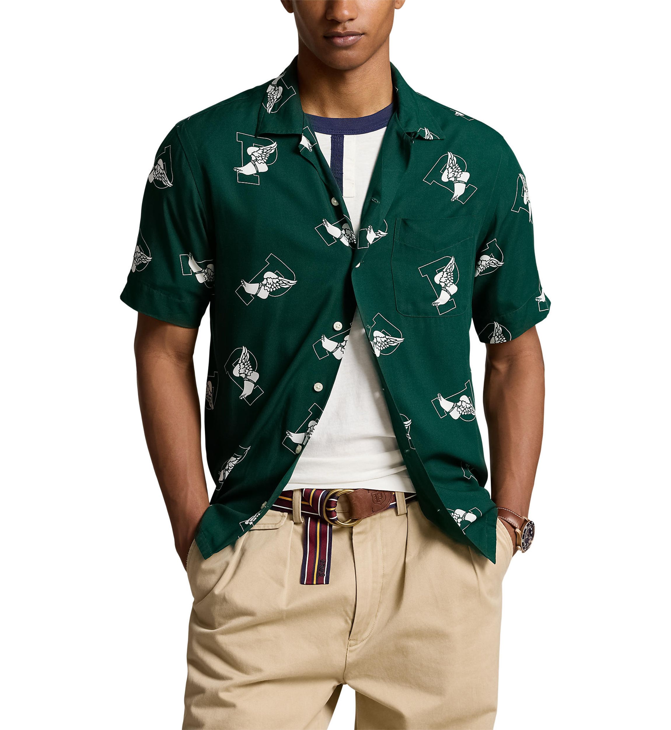 Classic Fit P-Wing Camp Shirt