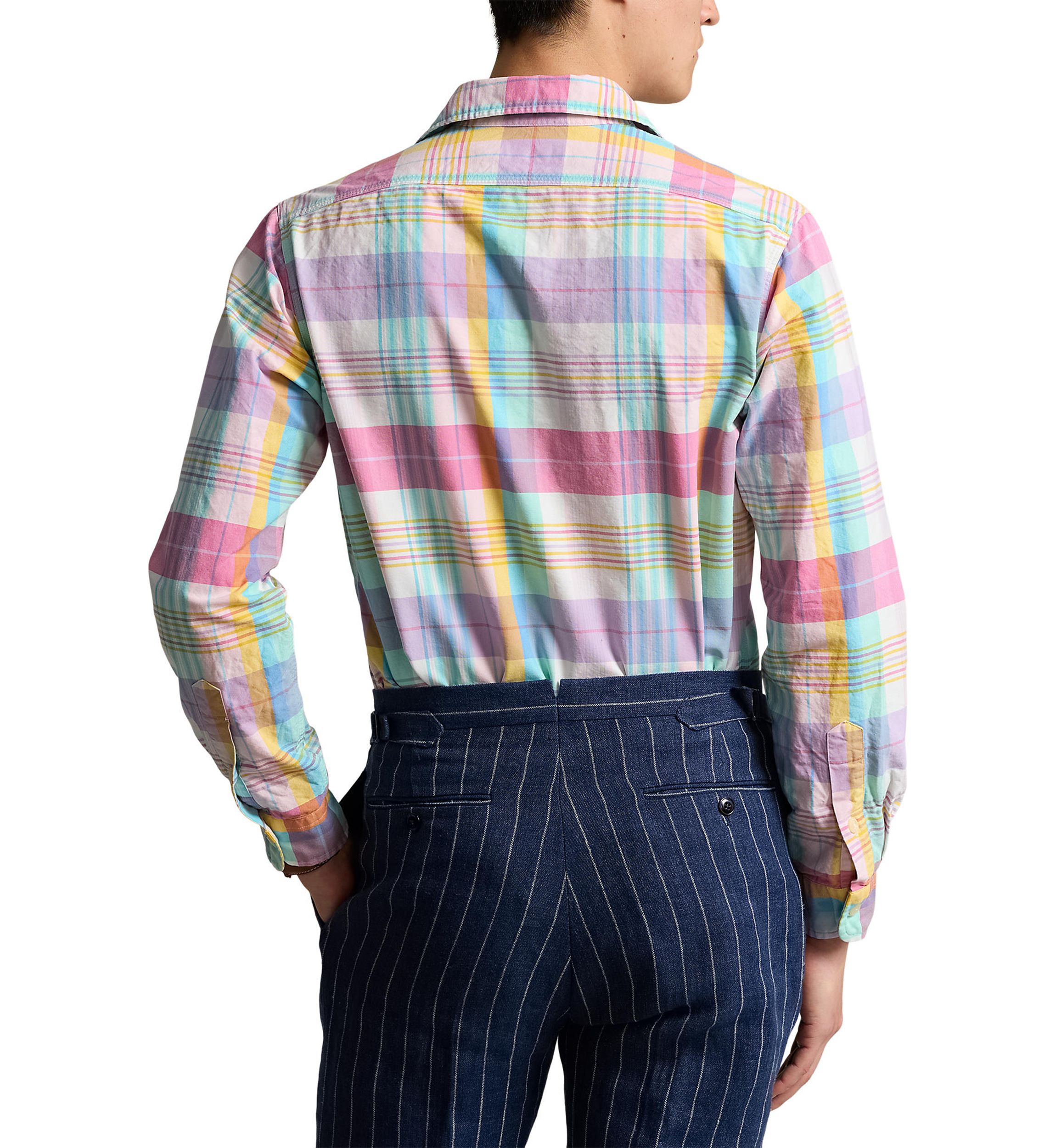 Classic Fit Plaid Oxford Shirt