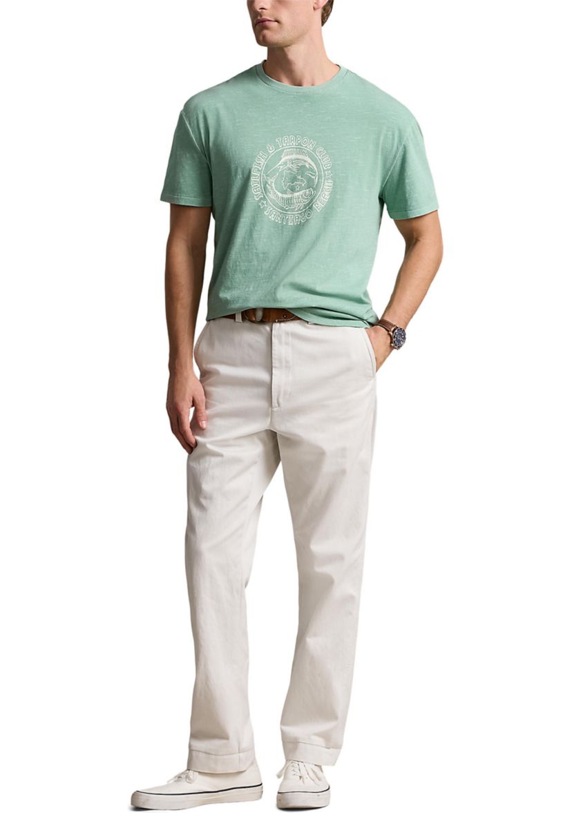 Classic Fit Slub Jersey Graphic T-Shirt