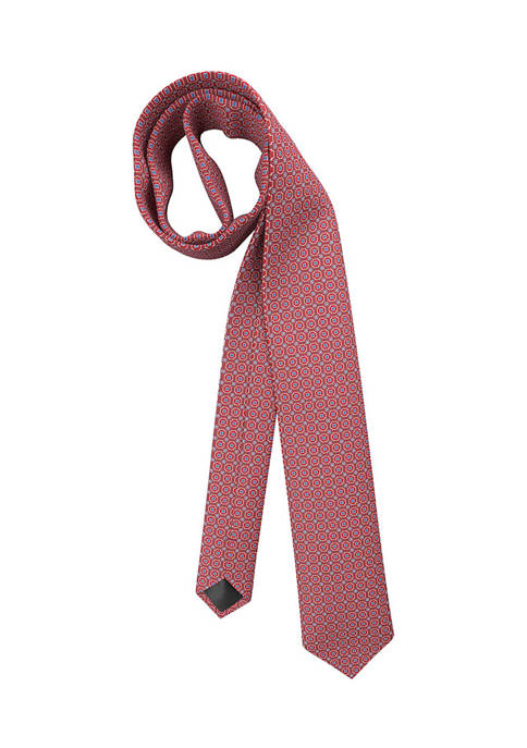 Hugo Boss Connected Medallion Pink Tie