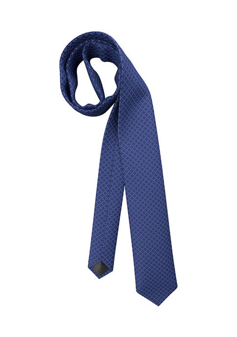 Connected Dot Dark Blue Tie