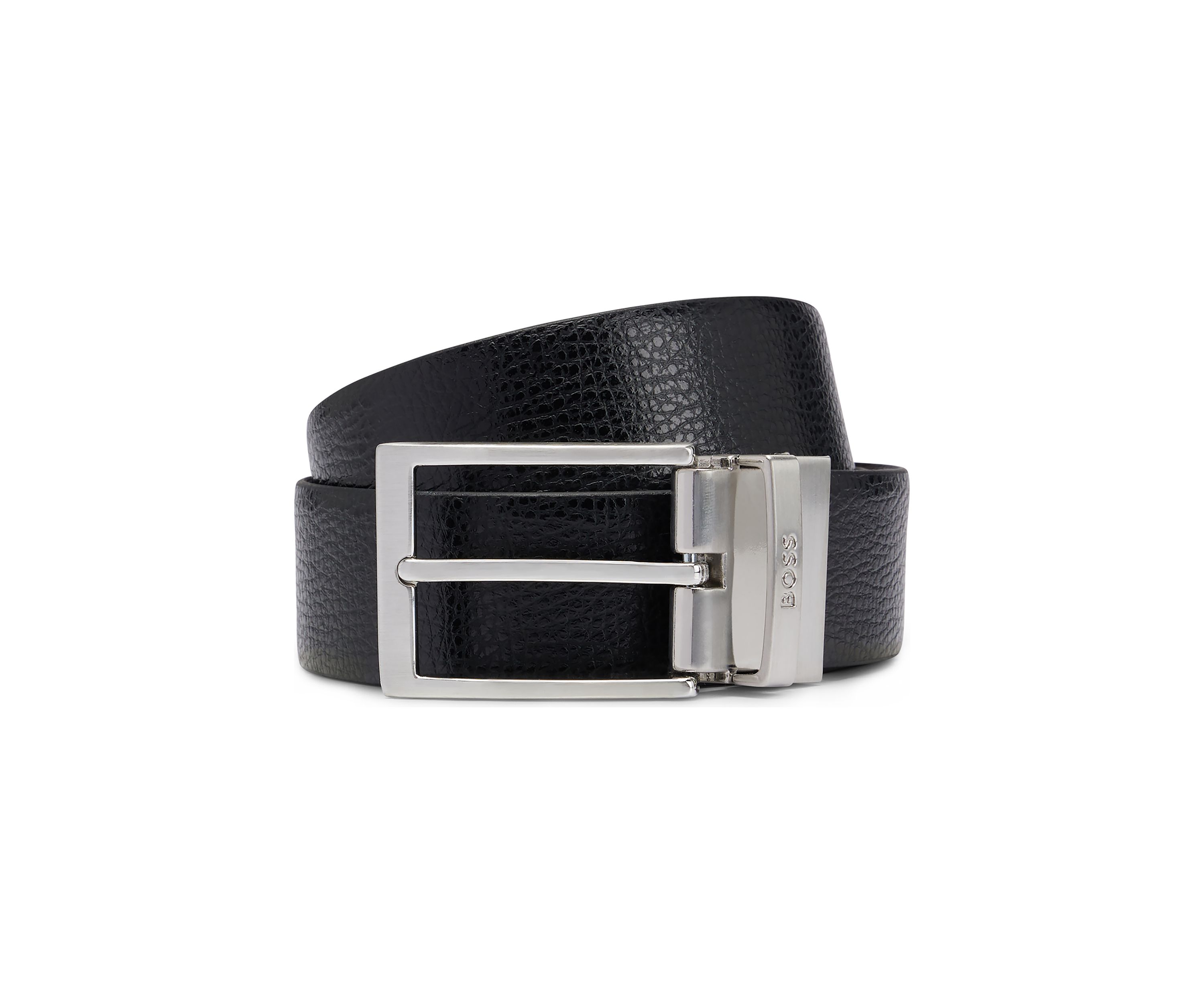 Ollie Pebbled Leather Reversible Belt