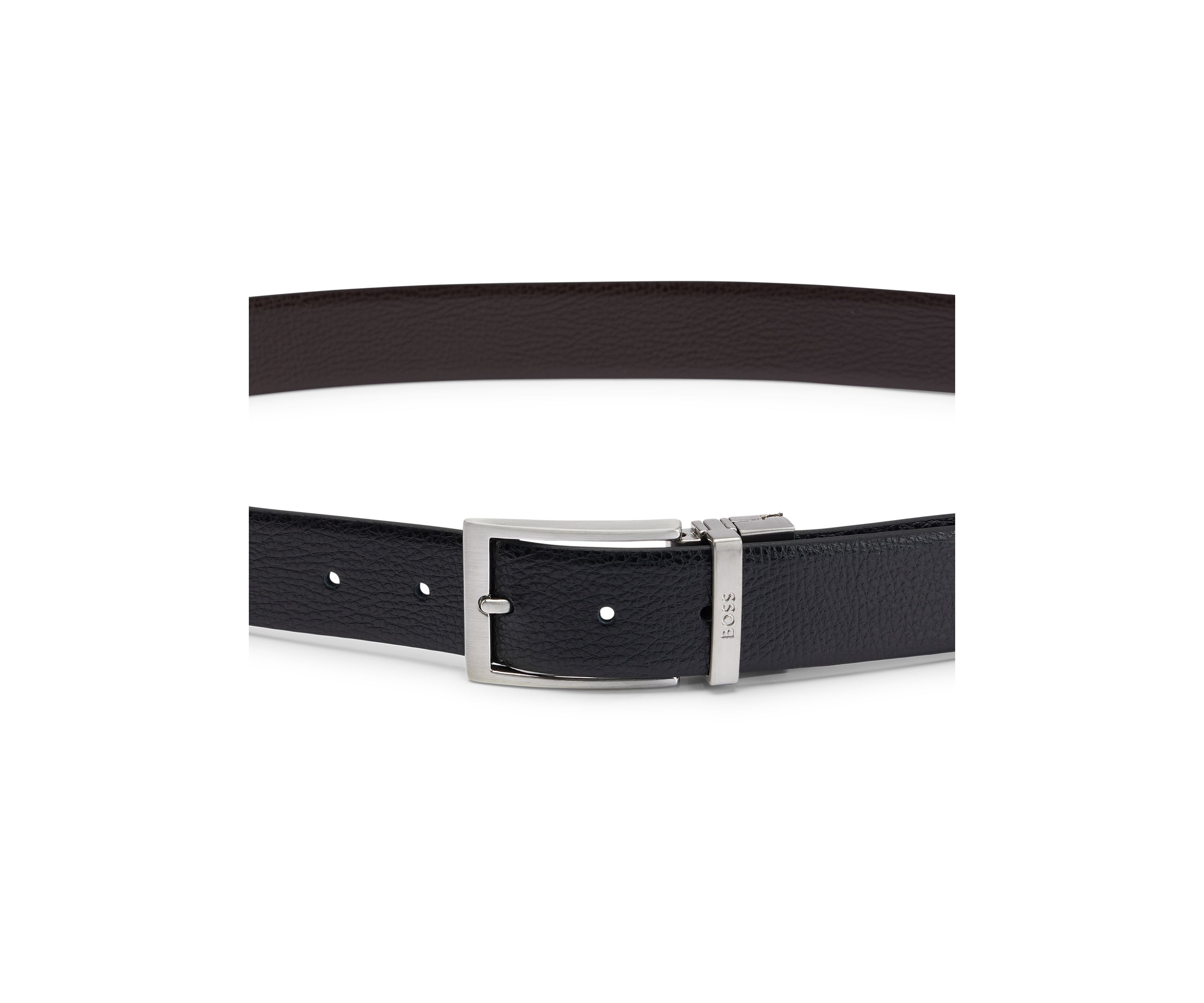 Ollie Pebbled Leather Reversible Belt