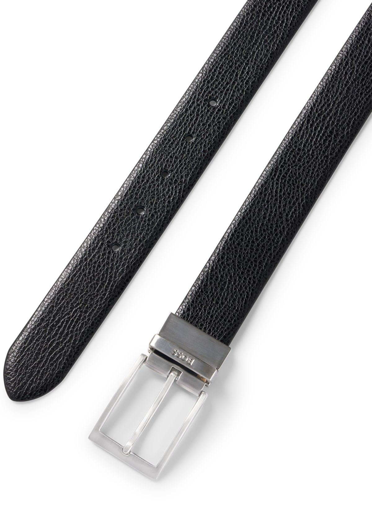 Ollie Pebbled Leather Reversible Belt