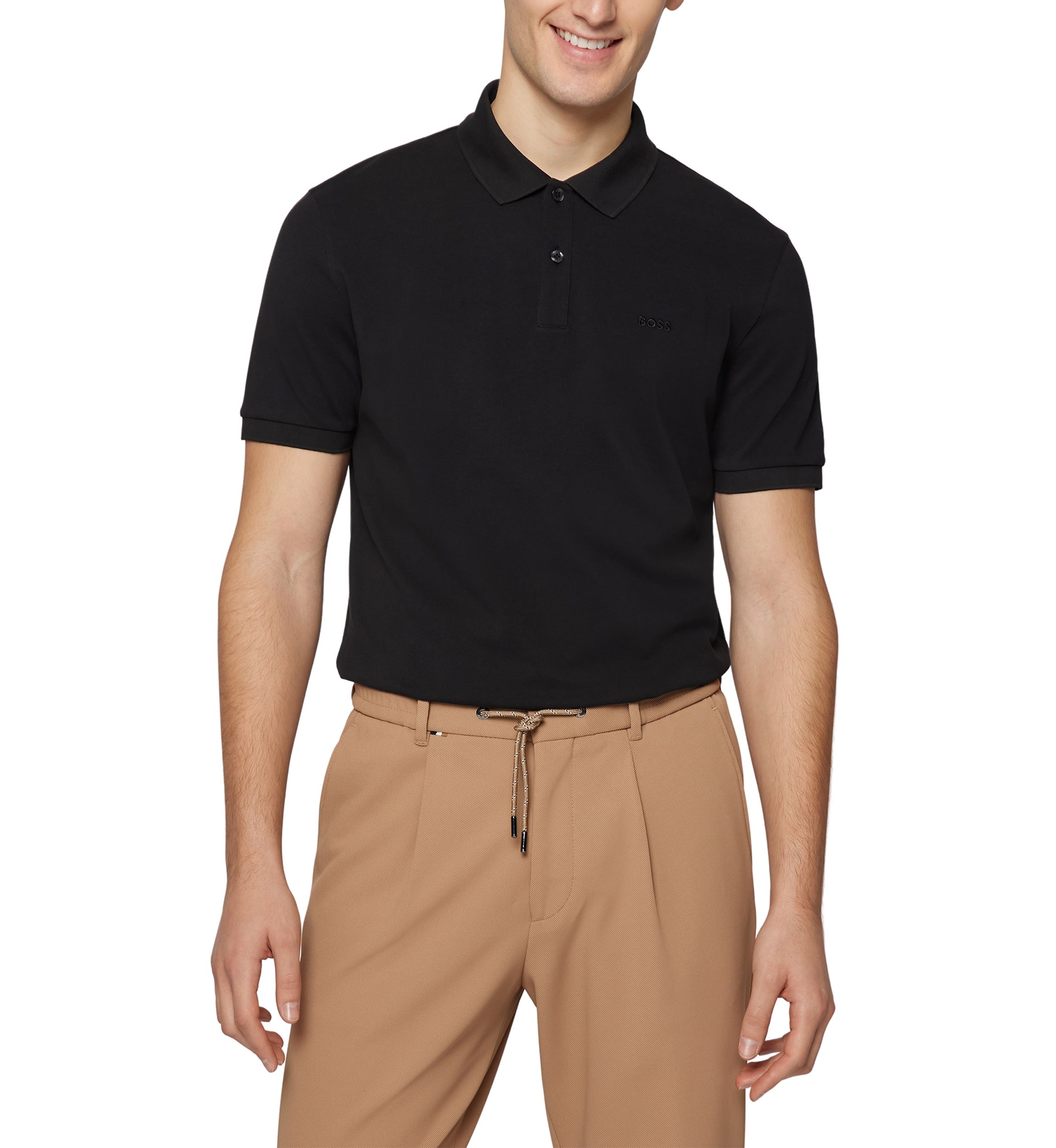 Mens Air Short Sleeve Pallas Jersey Knit Polo Shirt