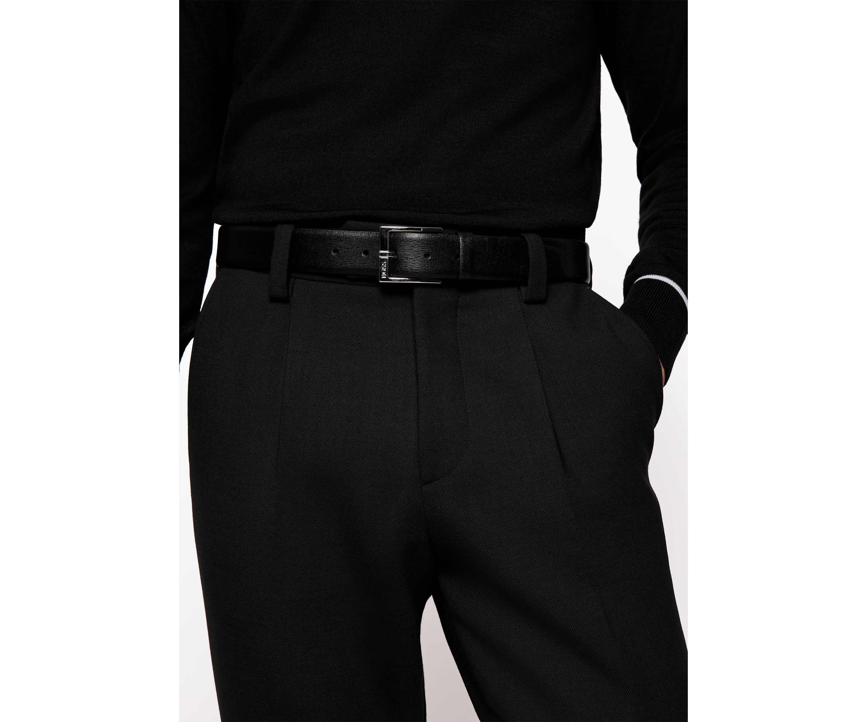 Clo Saffiano Leather Belt