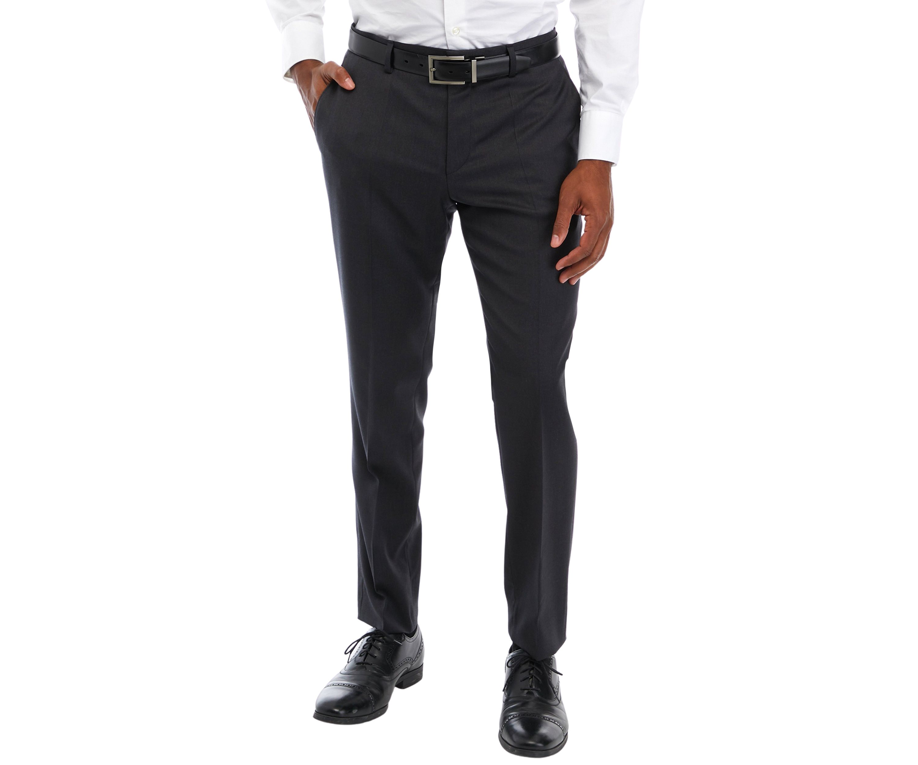 Mens Slim Fit Solid Suit Separate Pants