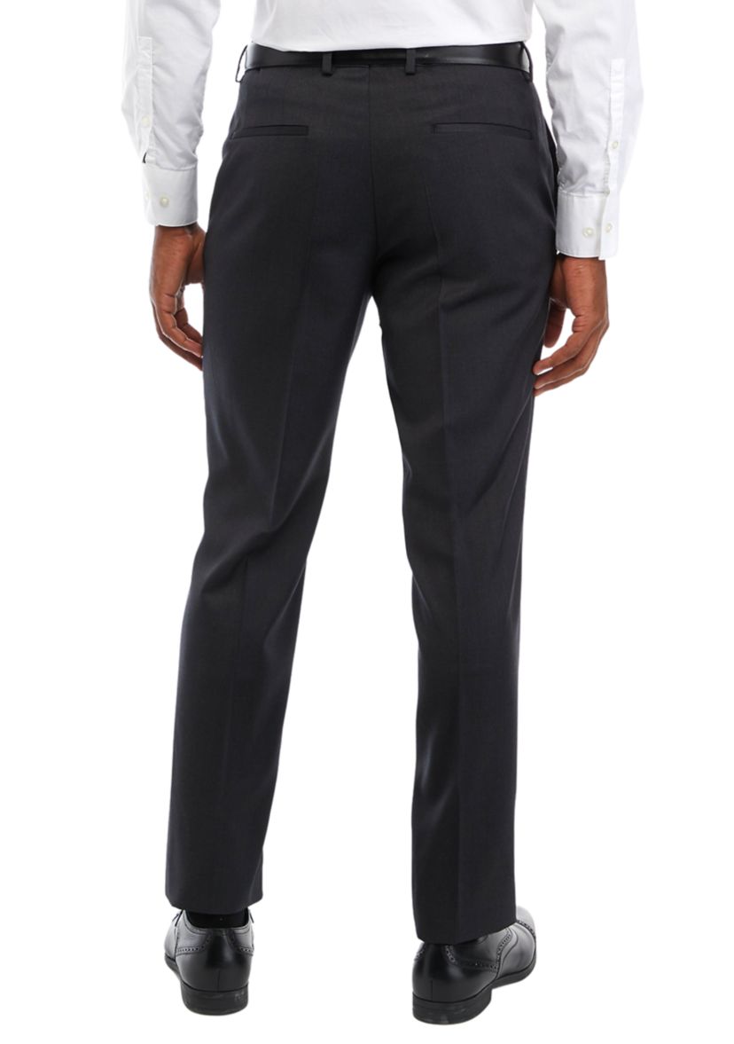 Mens Slim Fit Solid Suit Separate Pants
