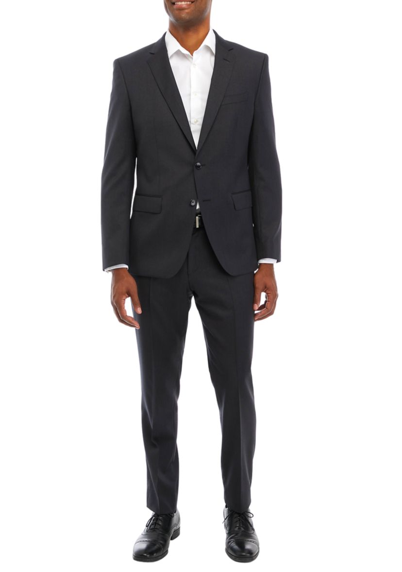 Mens Slim Fit Solid Suit Separate Pants