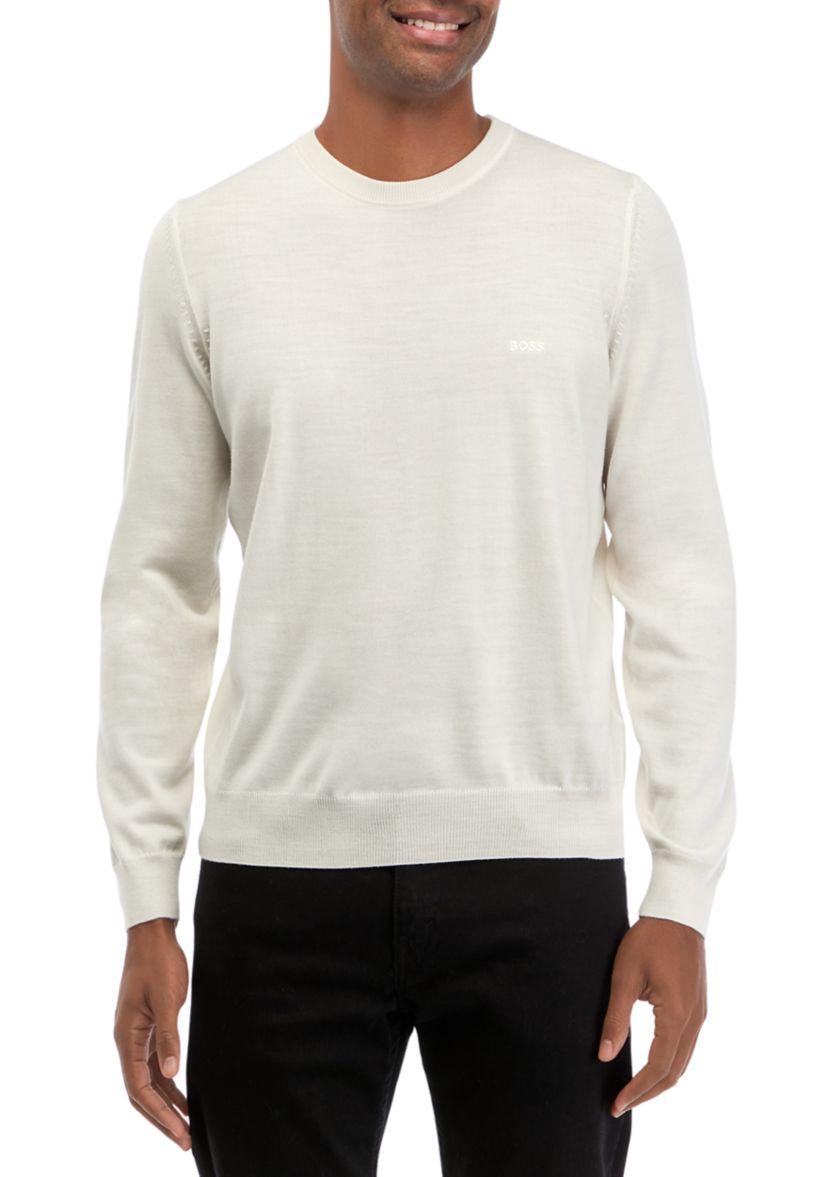 Mens Regular Fit Sweater with Embroidered Logo 