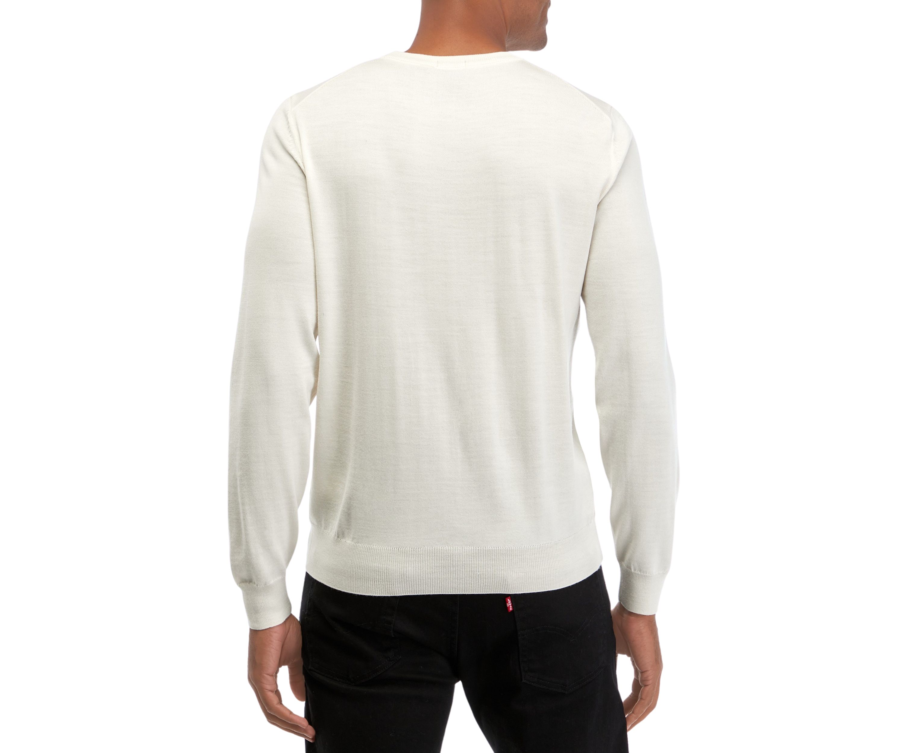 Mens Regular Fit Sweater with Embroidered Logo 