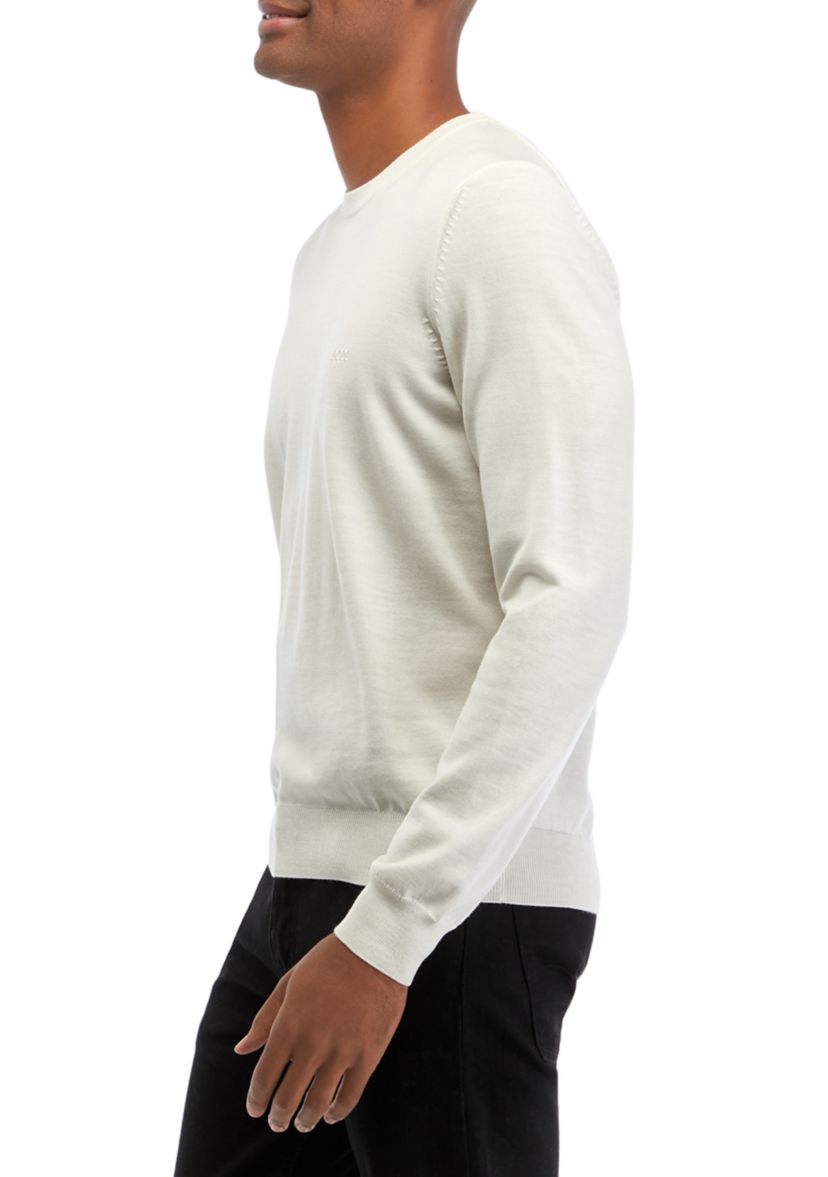 Mens Regular Fit Sweater with Embroidered Logo 