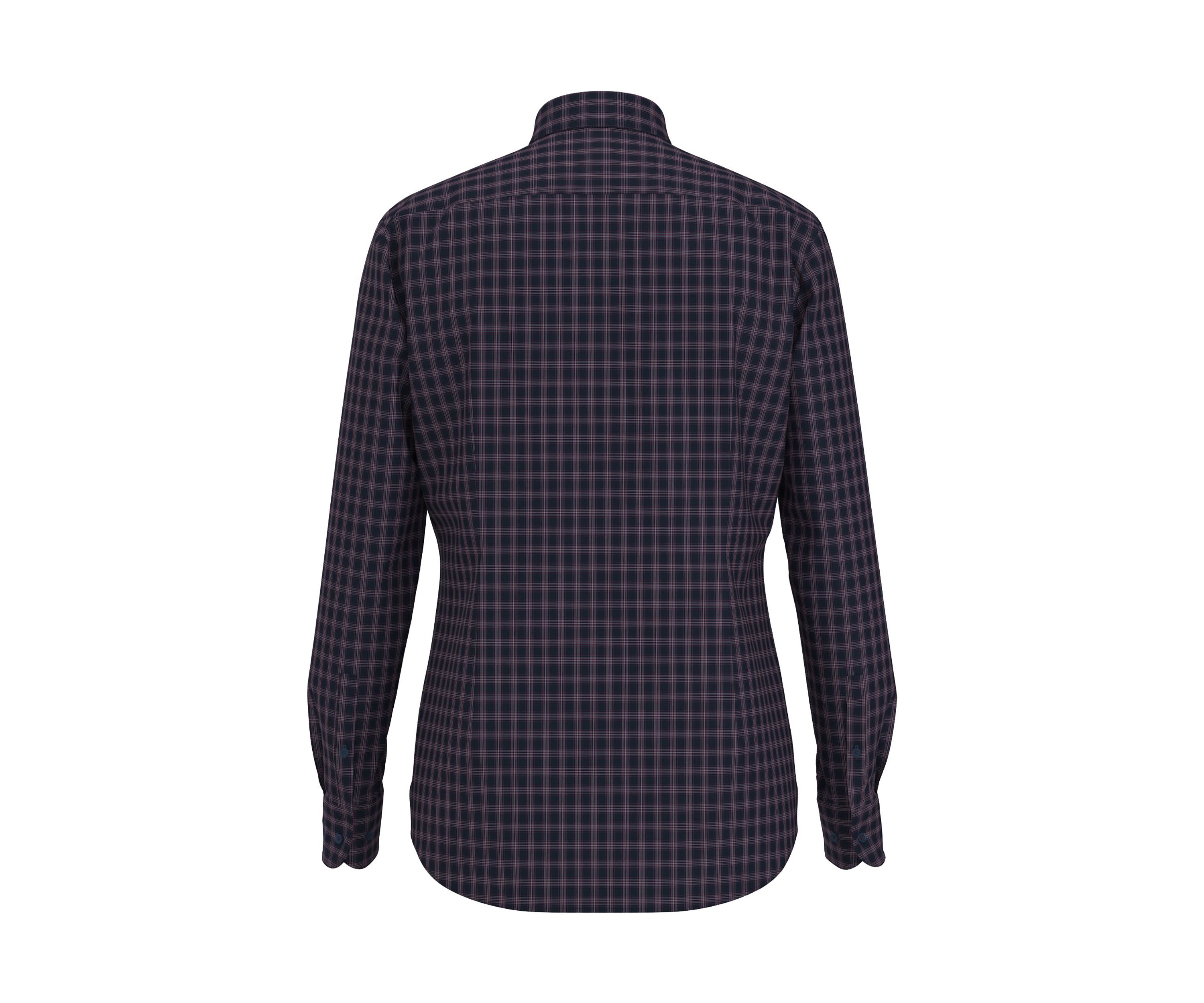 Mens Cotton Mix Plaid Check Dress Shirt