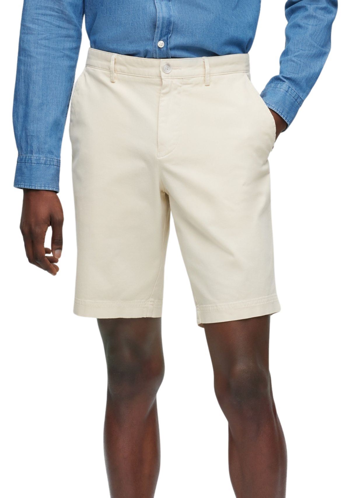 Mens Flat Front Twill Shorts