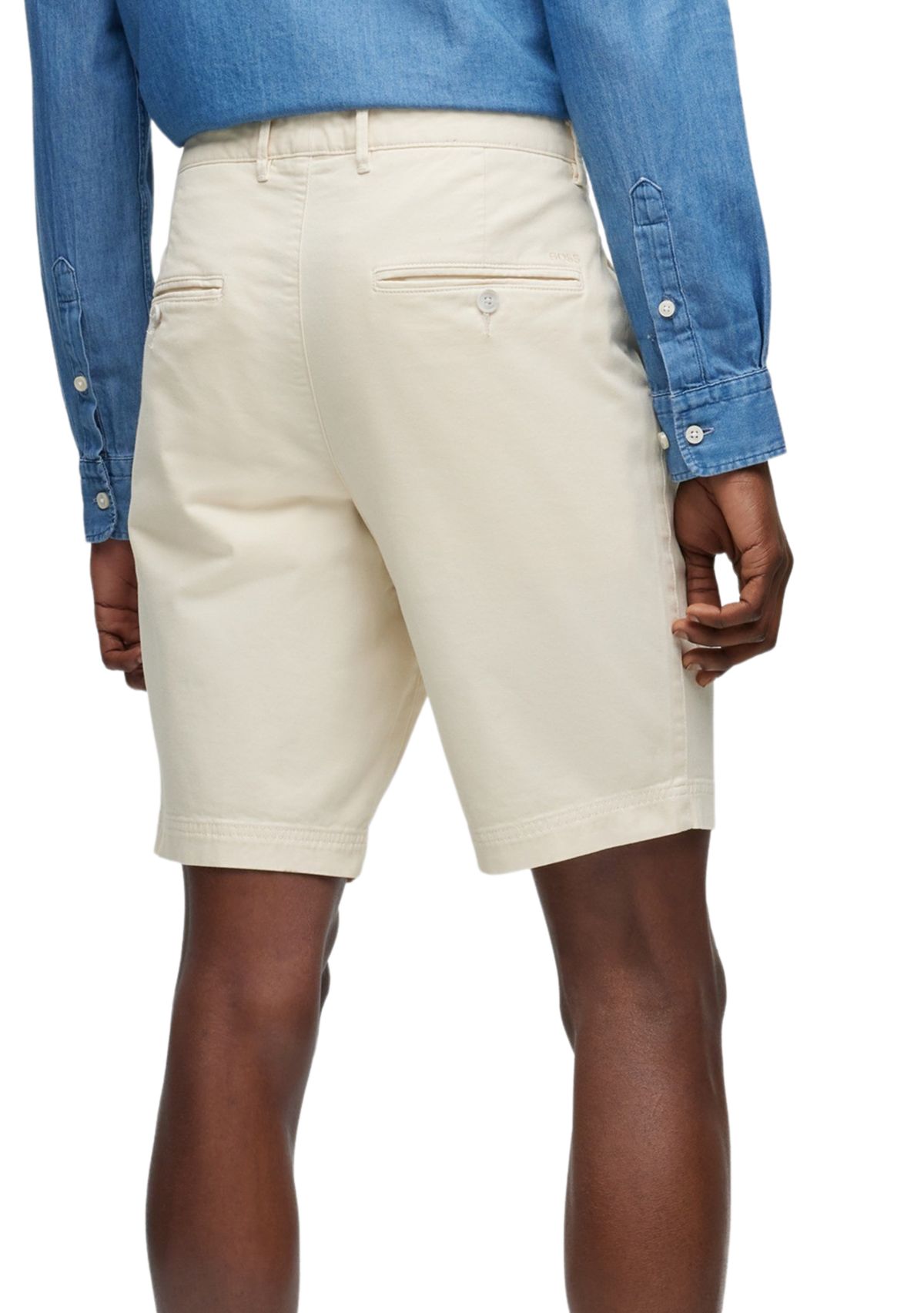 Mens Flat Front Twill Shorts